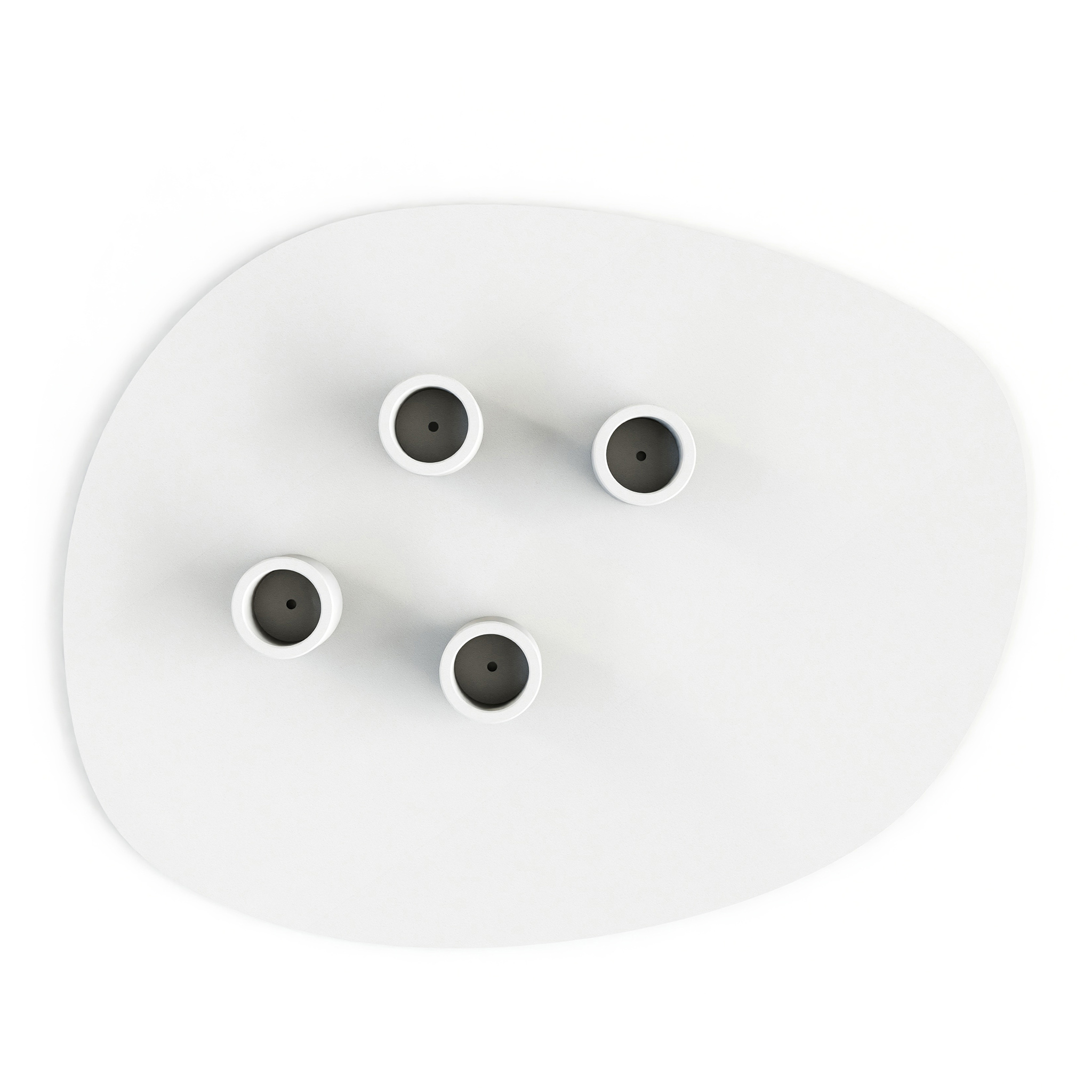 METALLBUDE // NOA L - CANDLE HOLDER | WHITE - 2-PACK