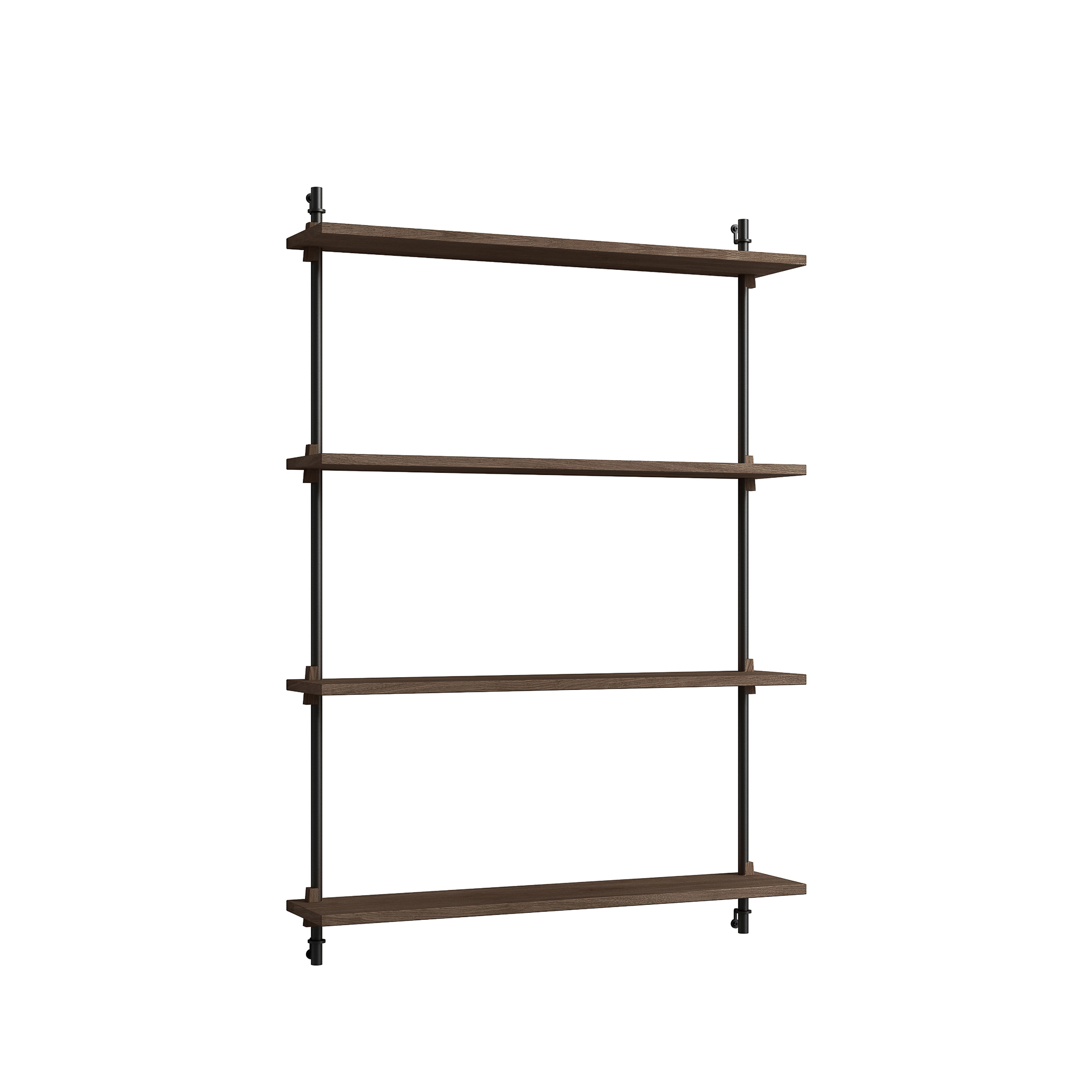 MOEBE // WANDREGAL - WS.115.1 | 115CM x 92CM |  BLACK SHELVES |  BLACK LEGS