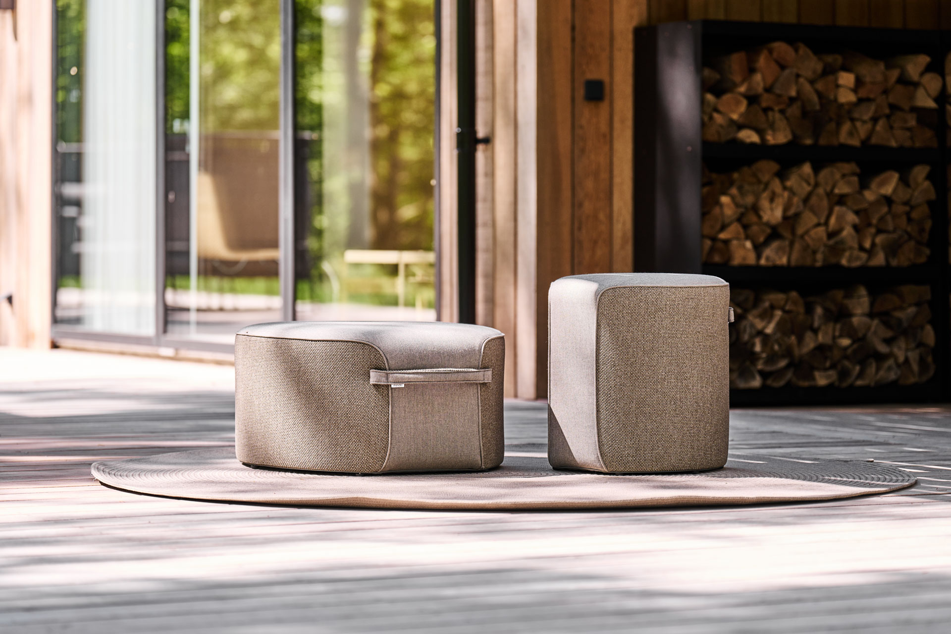 MINDO // MINDO 108 POUF SMALL | TAUPE