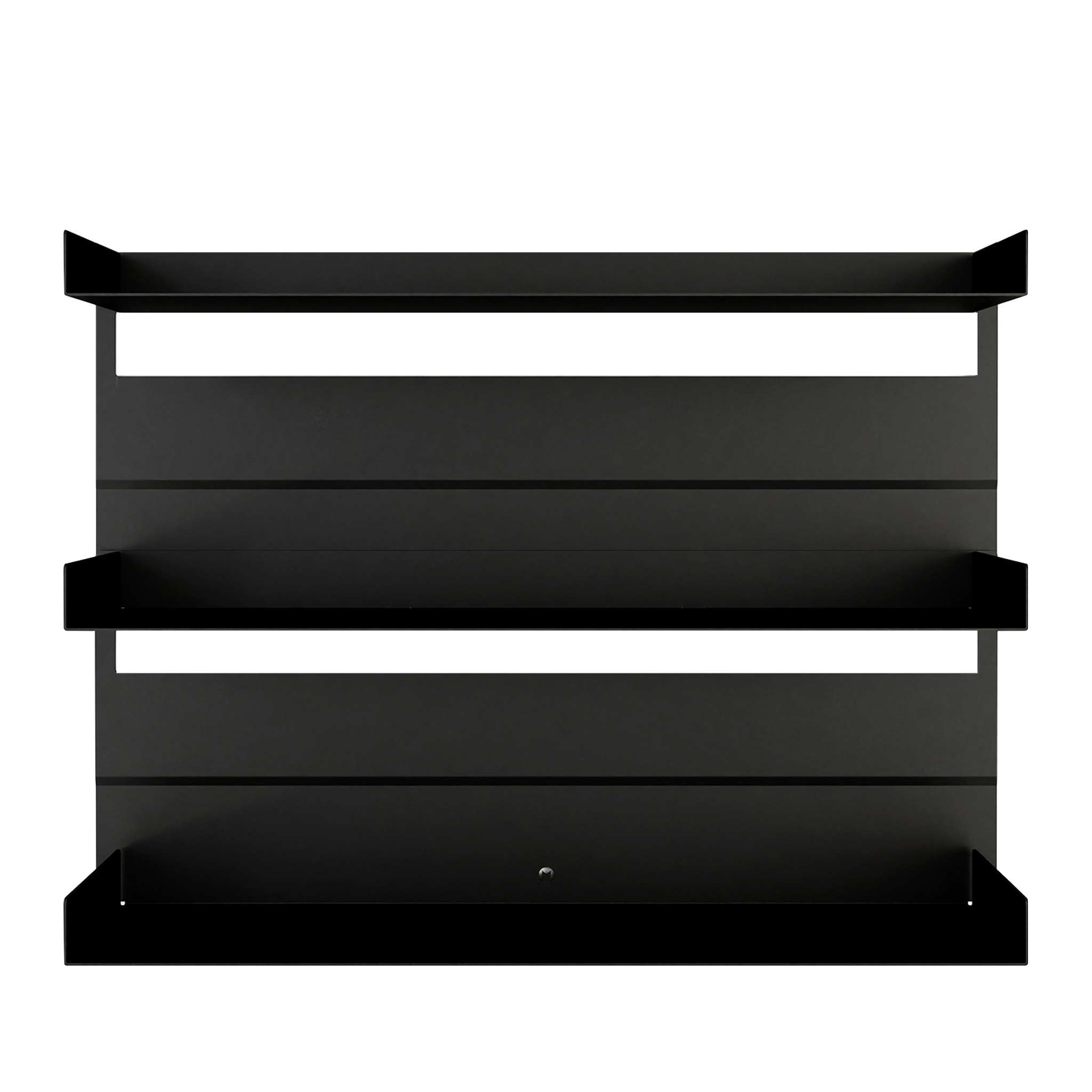 METALLBUDE // ARIS - WALL SHELF | BLACK - 3 SHELVES