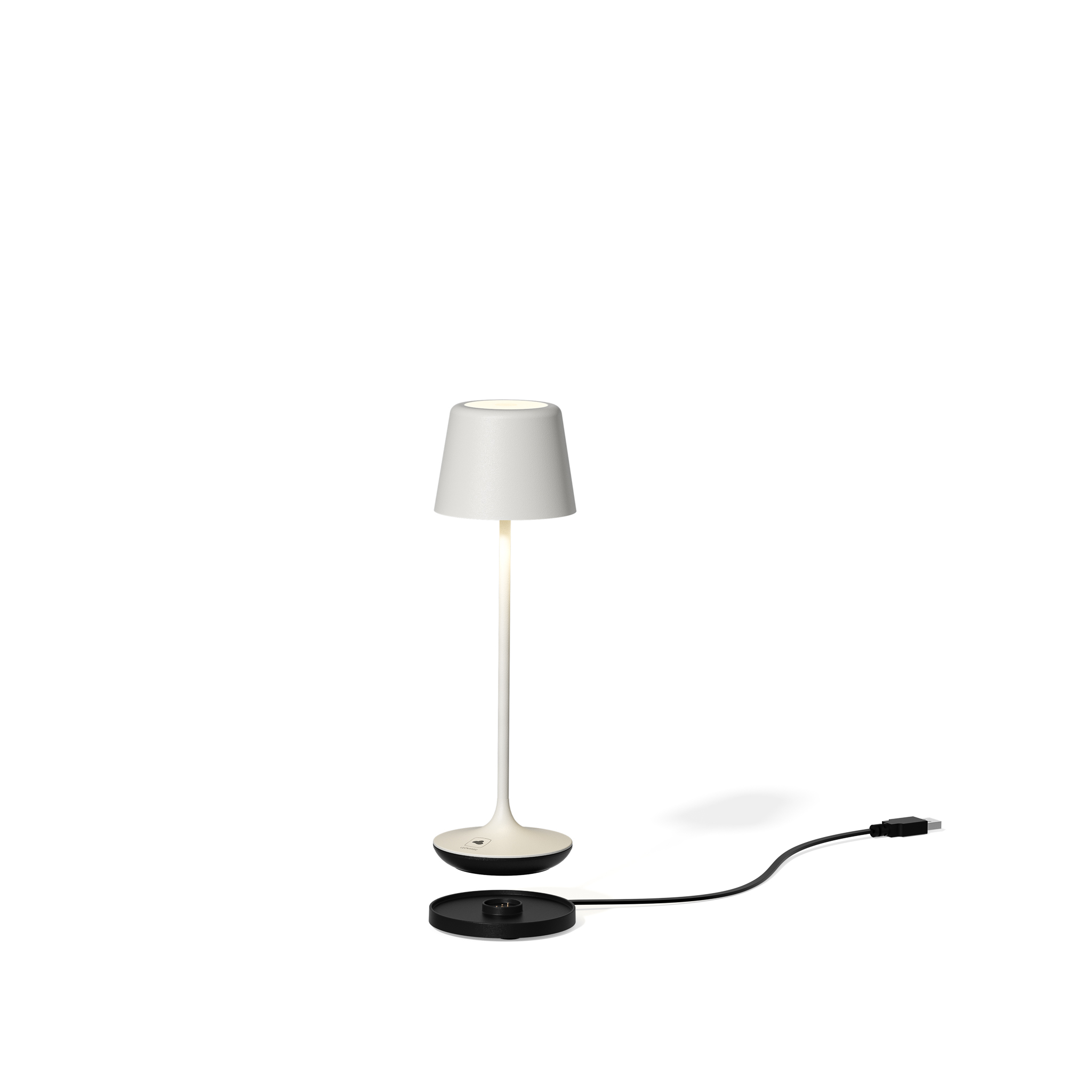 LEONARDO // BARI - BATTERY TABLE LAMP | WHITE