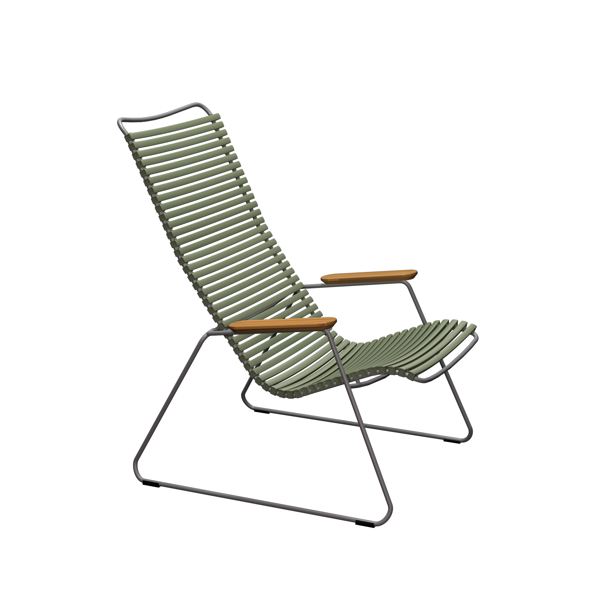 Houe // CLICK Lounge Chair - Gartensessel, Olive green