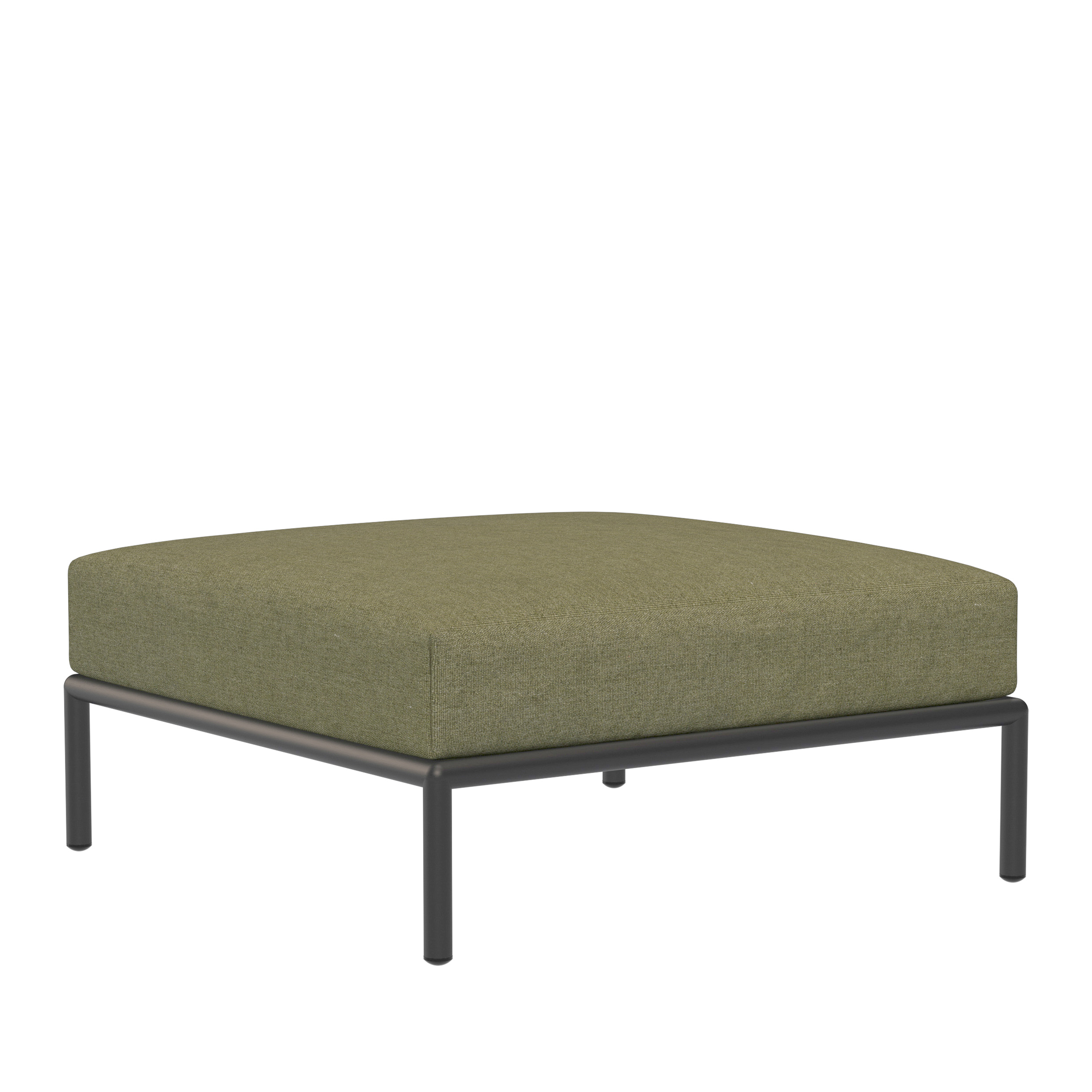 Houe // LEVEL 2 Ottoman - lounge stool, Leaf / Dark gray