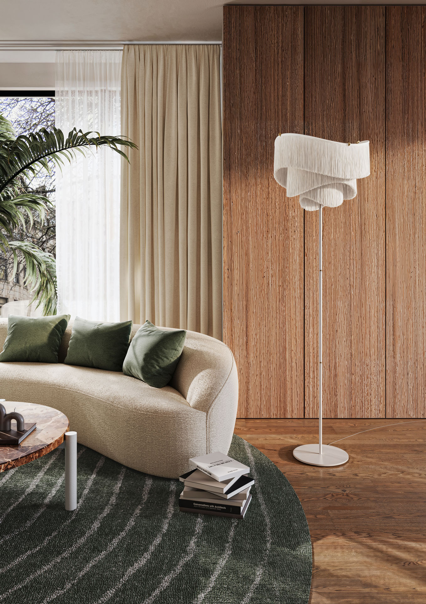 frauMaier // Maya floor - Floor lamp, white