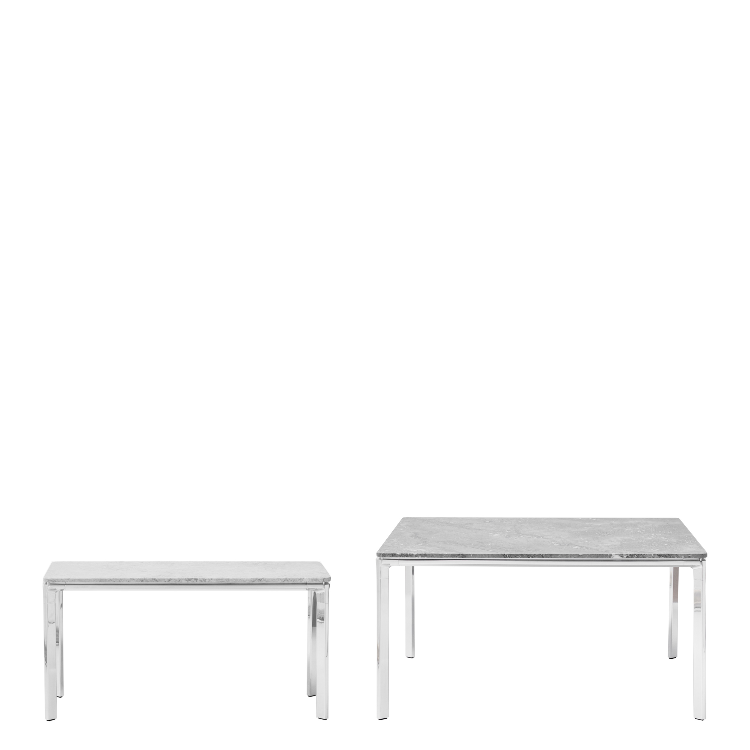 VIPP 426/427/592 Bundle - Coffee Table Square  30x70  Sky Grey + Coffee Table Square  80x80  Ocean Grey + Sculpture Table Lamp