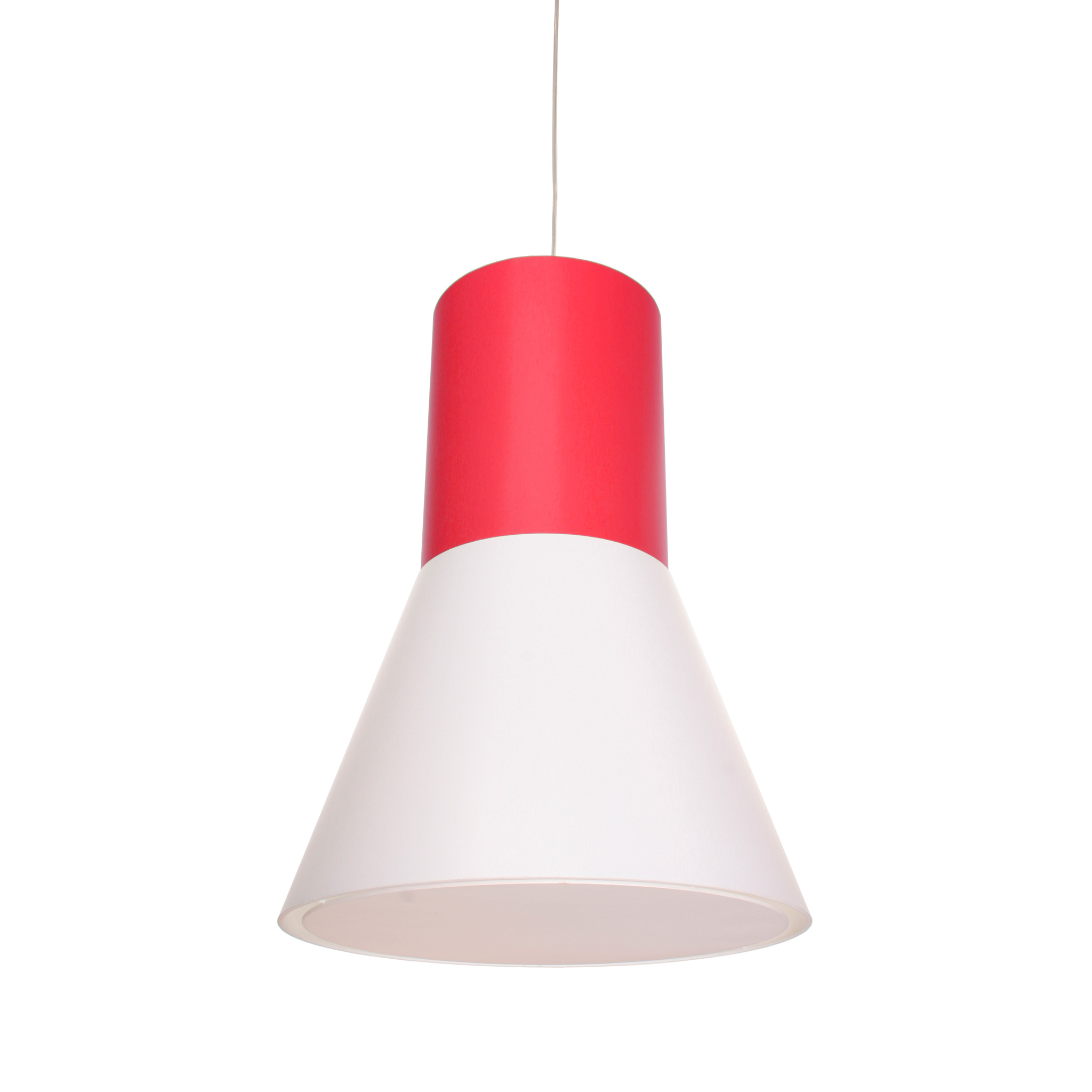 frauMaier // BigAndy white - Pendant lamp, red