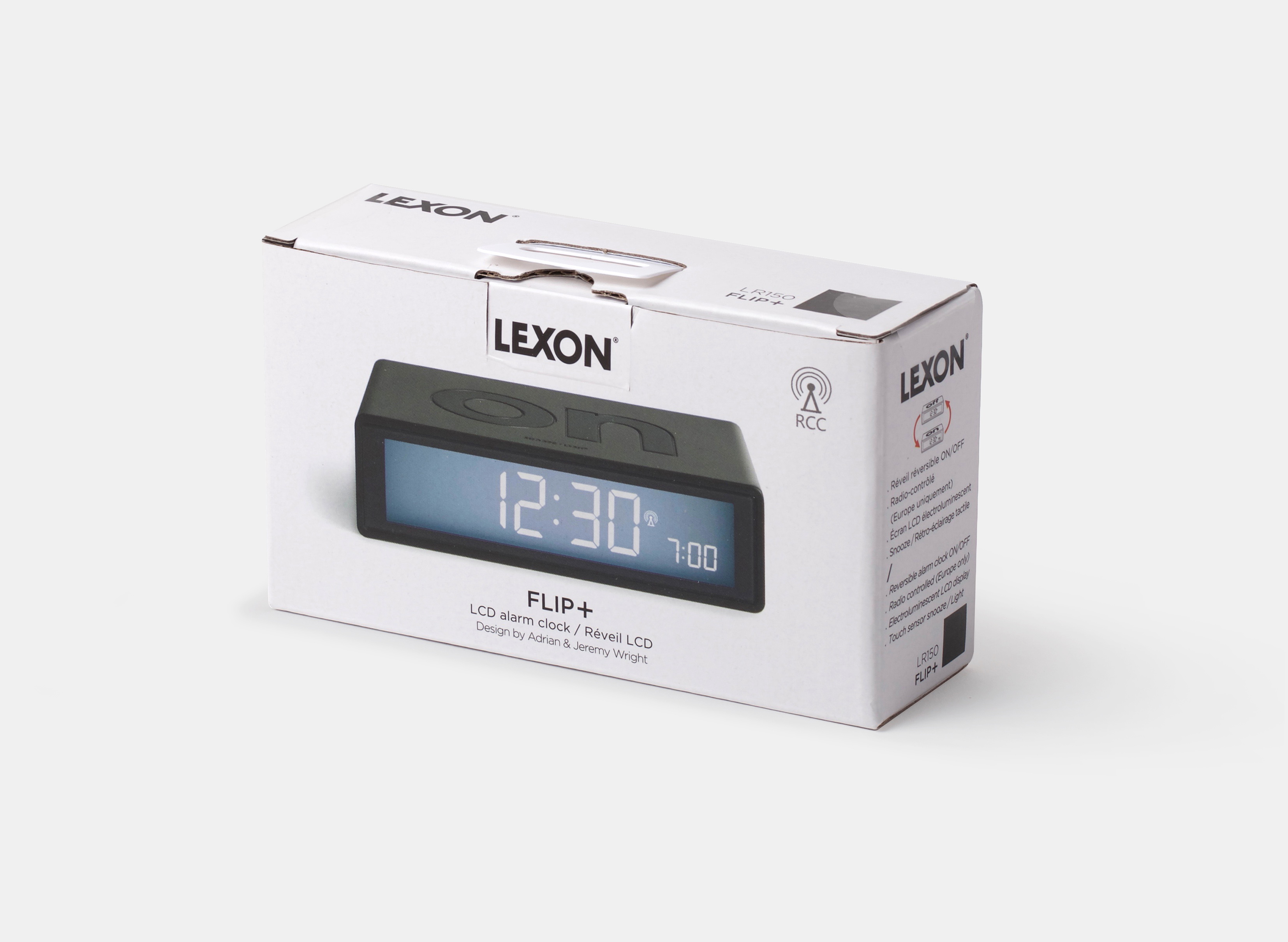 LEXON DESIGN // FLIP+ - ALARM CLOCK | WHITE