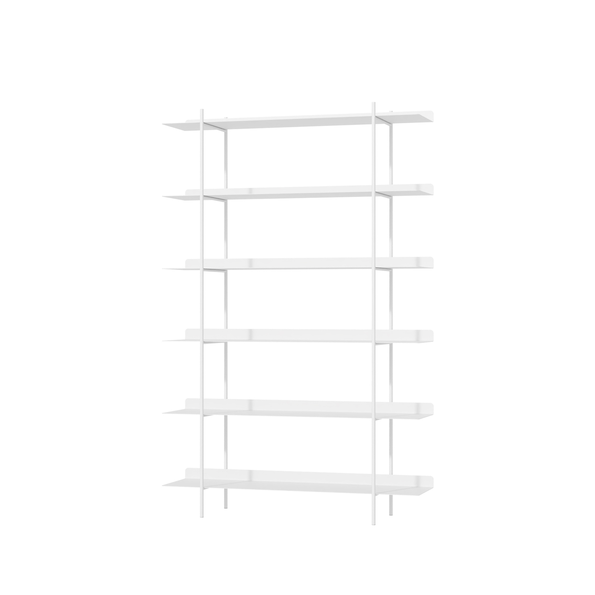 METALLBUDE // THARON - STANDING SHELF | WHITE | 6er-SET