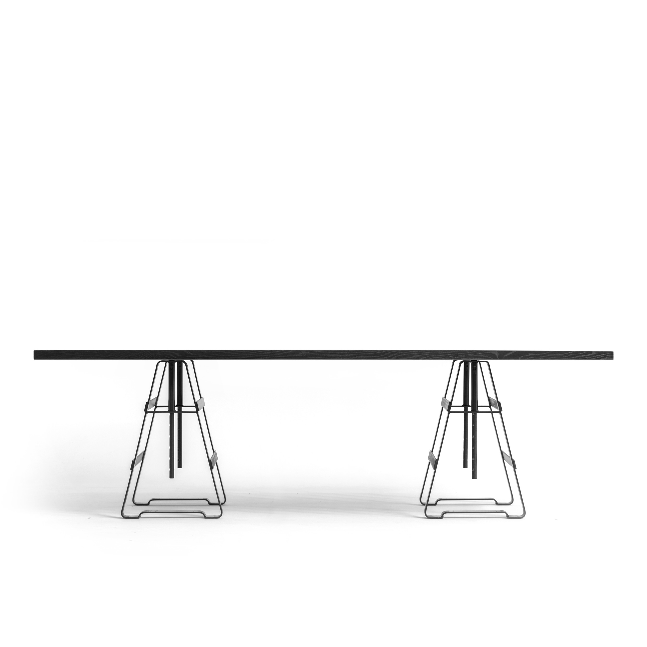 FORM EXCLUSIVE // JOON - IN-/OUTDOOR TABLE | BLACK CHARLED - 260CM X 45CM X 5CM - PAINT MONKEY BLACK