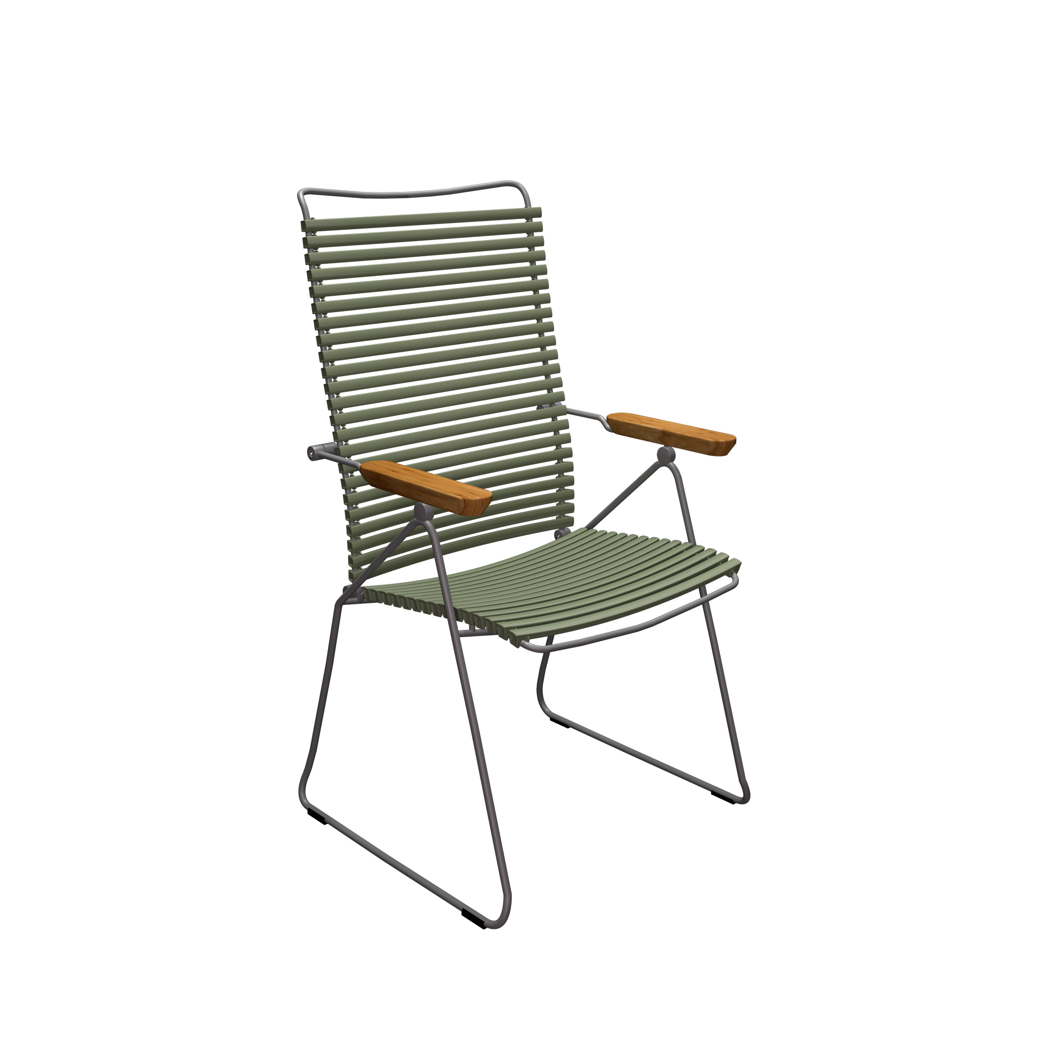 Houe // CLICK Position Chair - adjustable high-back chair, olive green