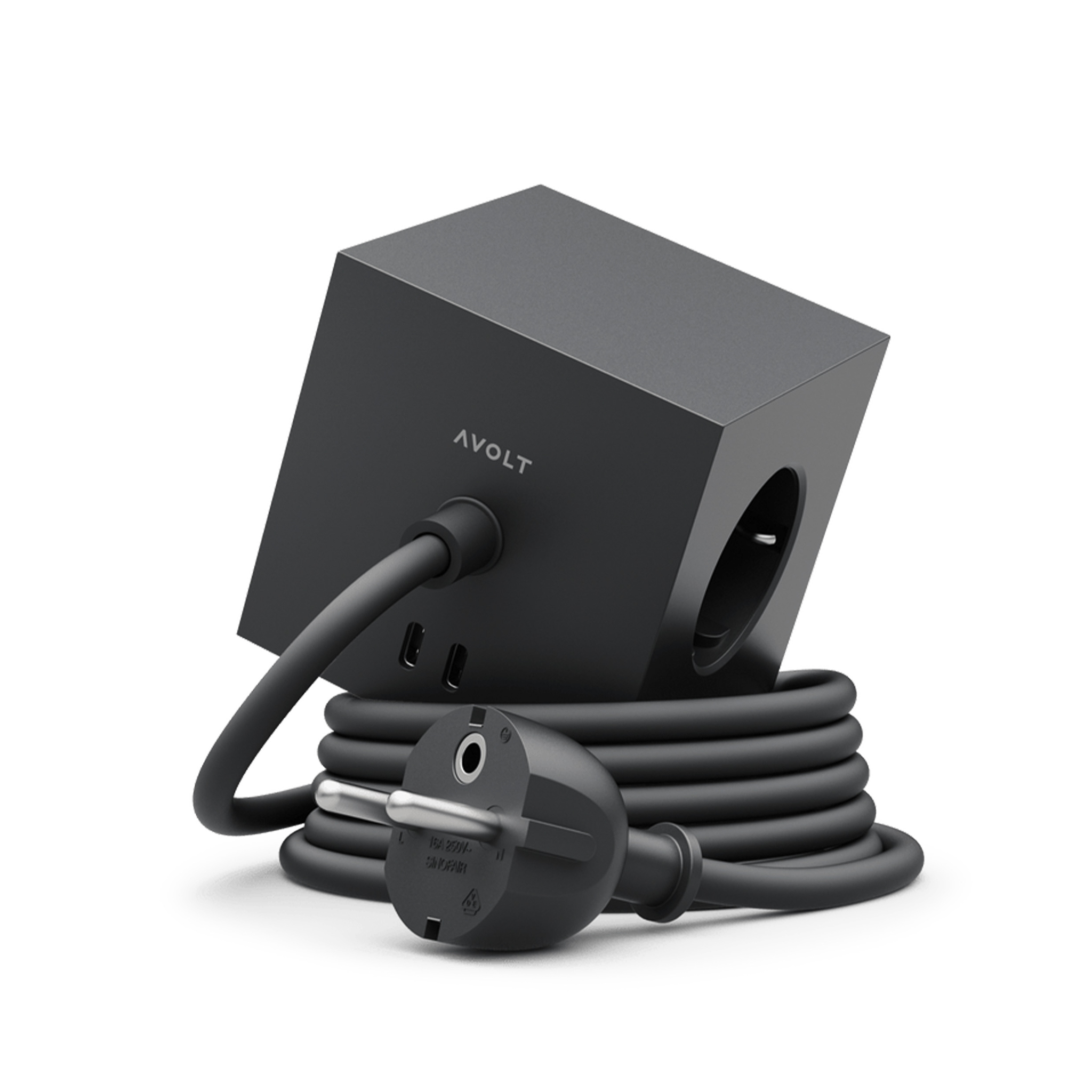 AVOLT // SQUARE 1 - SOCKET ADAPTER USB-C MAGNET 3M | STOCKHOLM BLACK