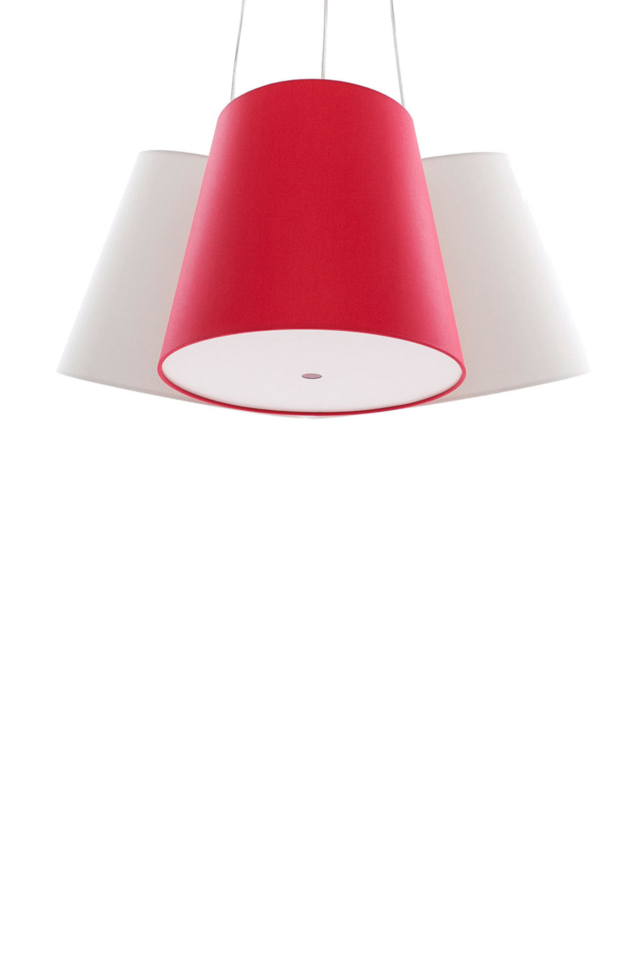 frauMaier // Cluster (3 shades) - Pendant lamp, red