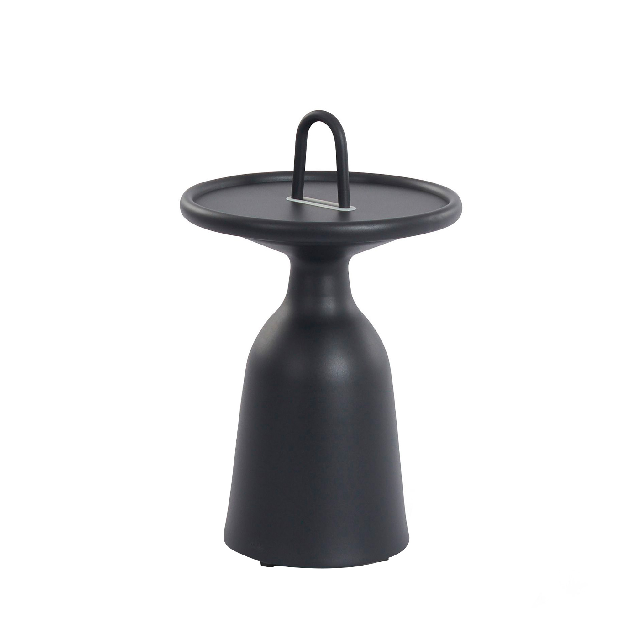 MINDO // MINDO 104 SIDE TABLE W/HANDLE Ø40 | DARK GRAY