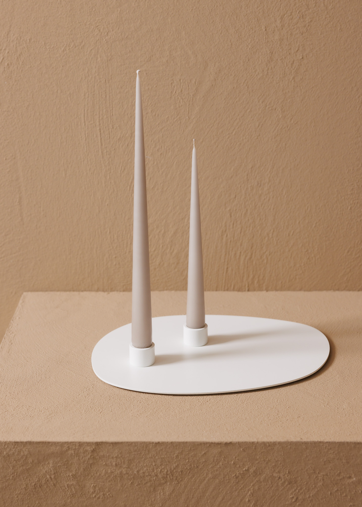 METALLBUDE // NOA L - CANDLE HOLDER | WHITE - 4-PACK