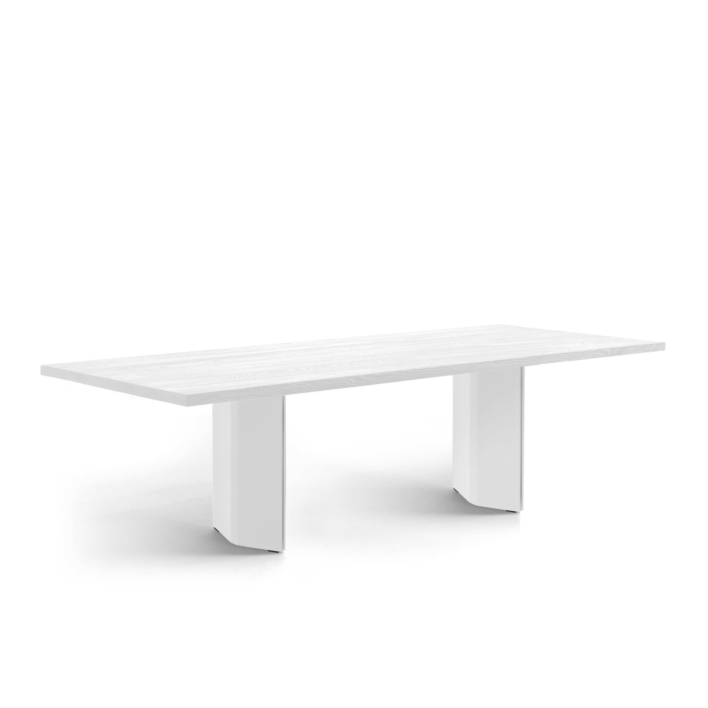 FORM EXCLUSIVE // FYNN - DINING TABLE | GERMAN OAK | WHITE OILED - DOUBLE WHITE - 260CM X 100CM X 4CM