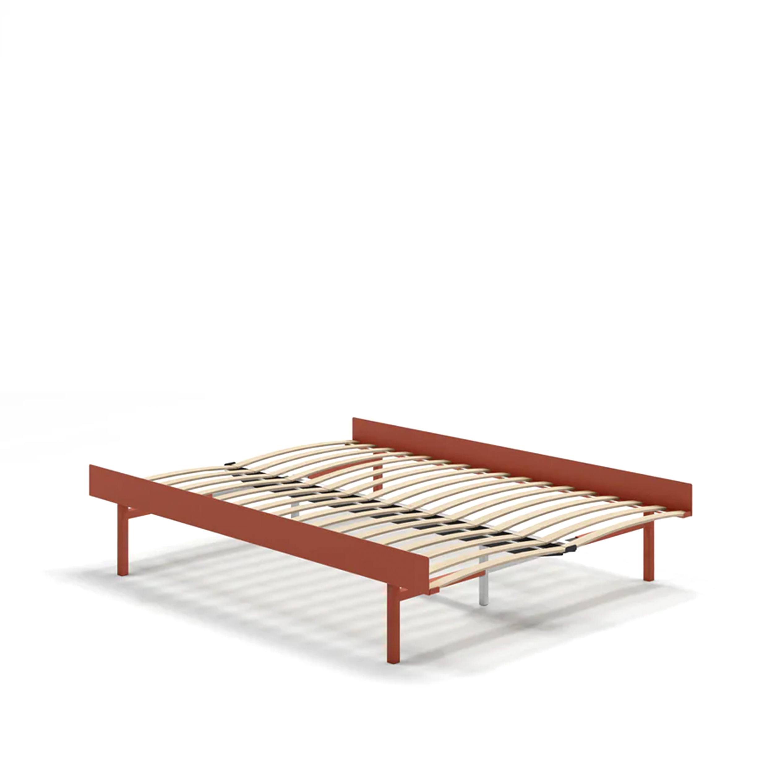 MOEBE // BETT 140 CM (TALL) - TERRACOTTA| LATTENROST | KEINE ABLAGE