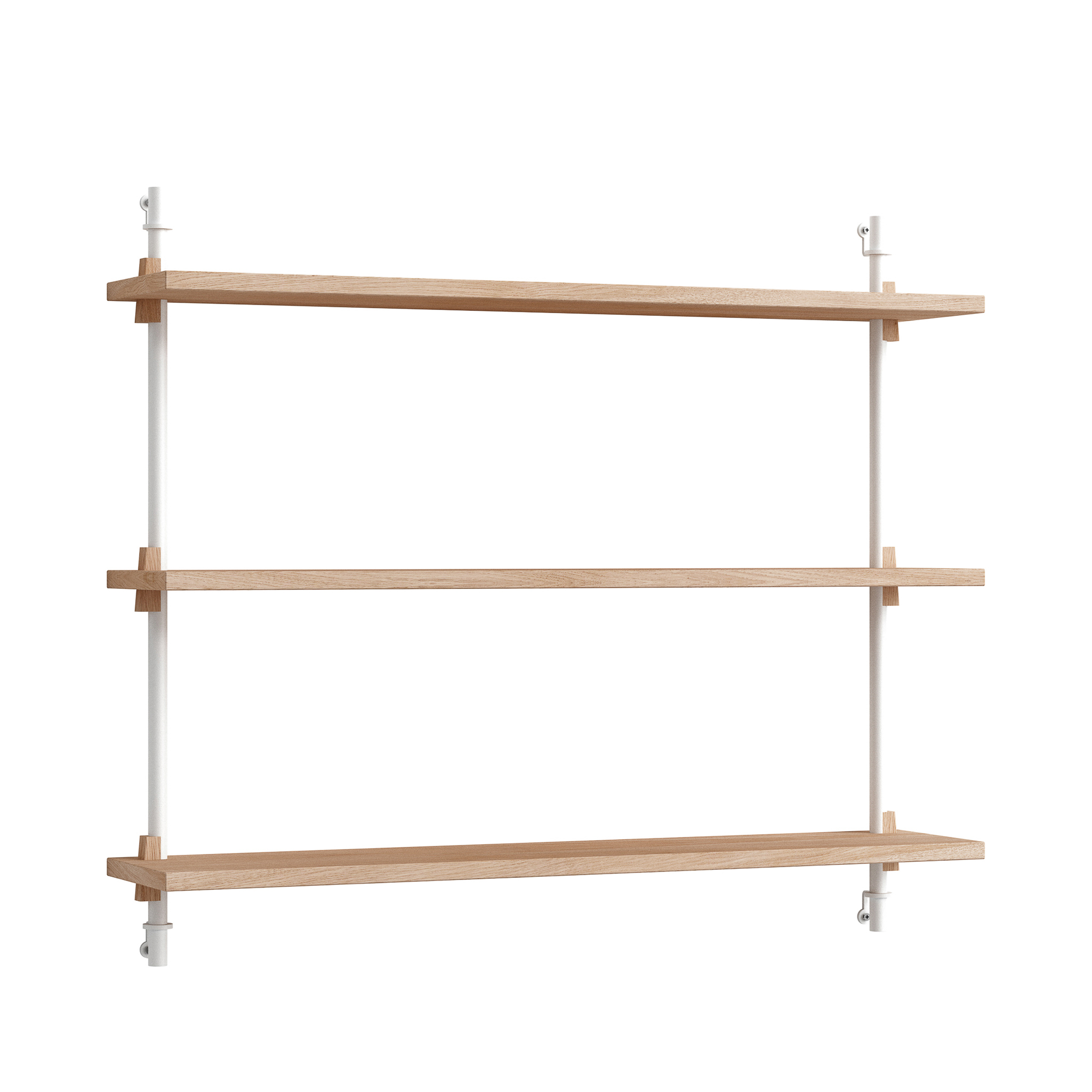 MOEBE // WANDREGAL - WS.65.1 | 65CM x 92CM |  OAK SHELVES |  WHITE LEGS