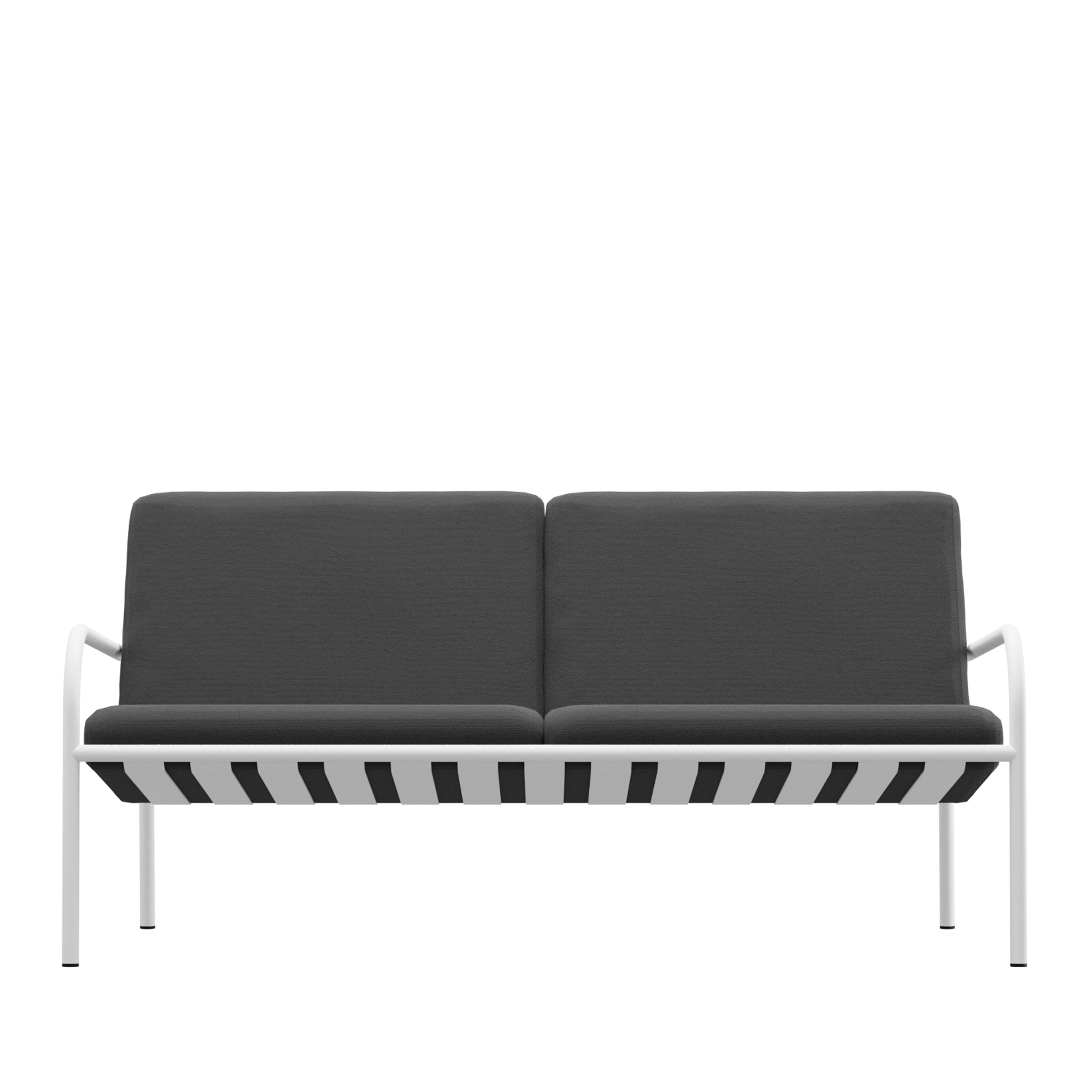 METALLBUDE // CRUZ - LOUNGE SOFA | OUTDOOR | WHITE/GRAPHITE