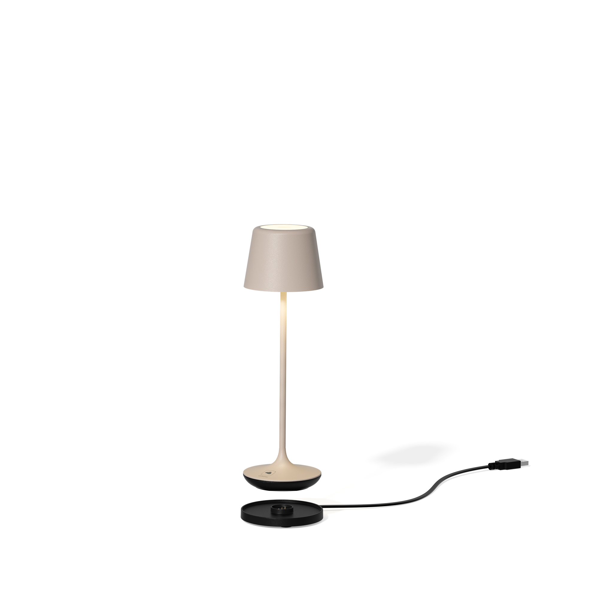 LEONARDO // BARI - BATTERY-POWERED TABLE LAMP | SAND