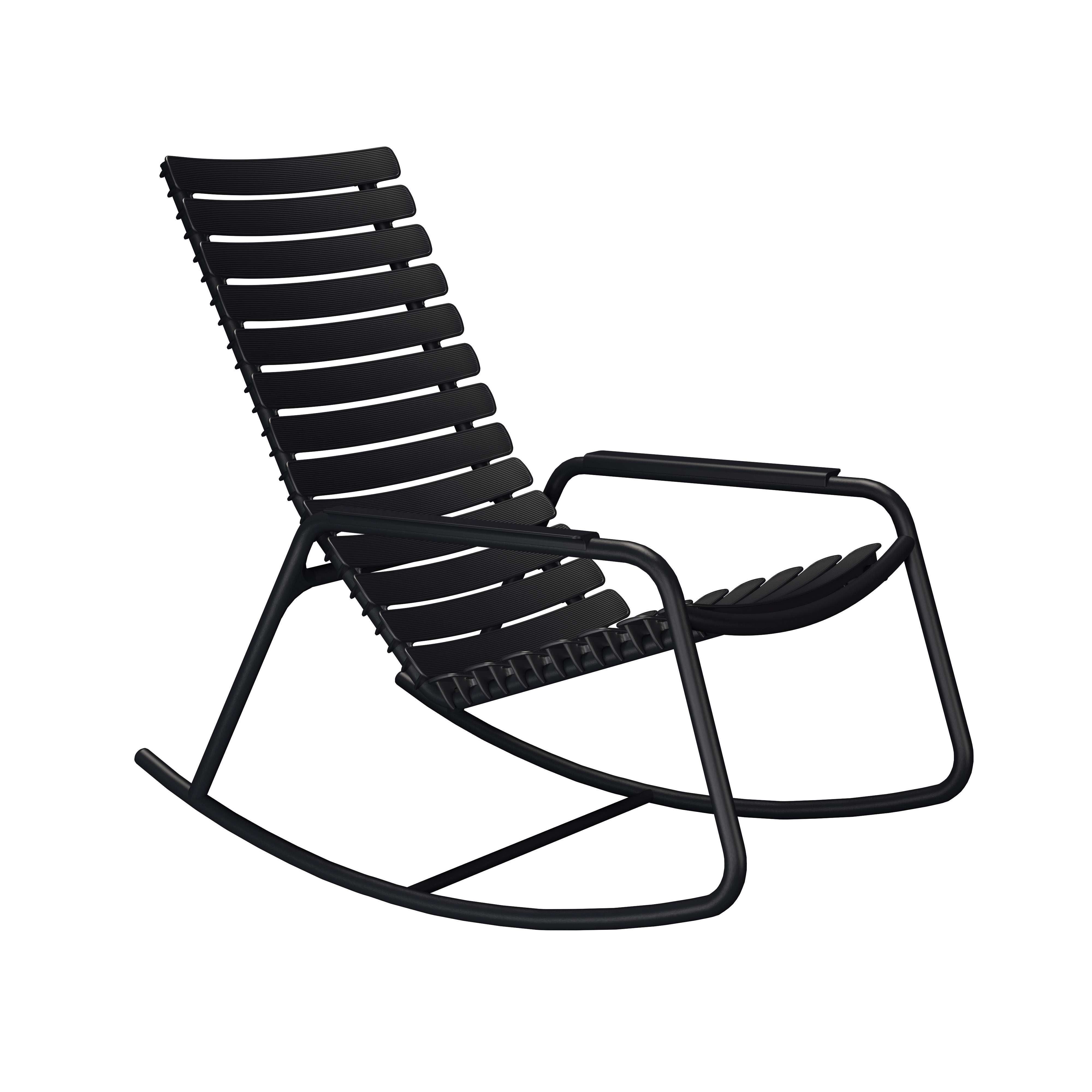 Houe // ReCLIPS Rocking Chair - Armrest black, color black