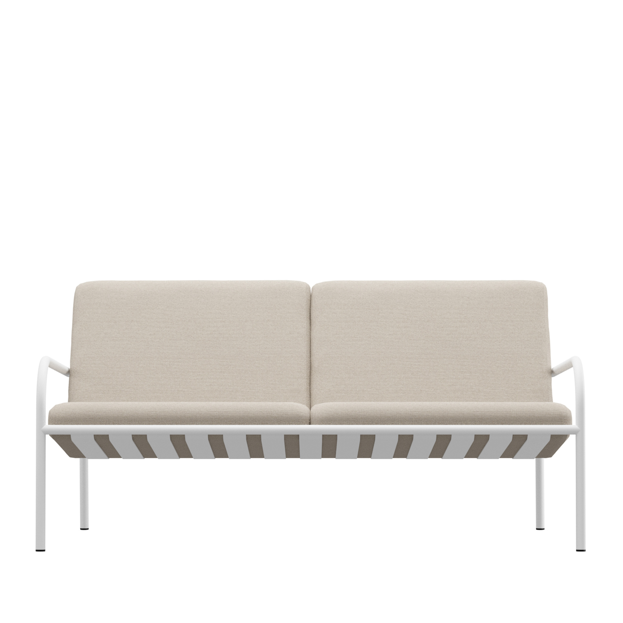 METALLBUDE // CRUZ - LOUNGE SOFA | OUTDOOR | WHITE/SAND