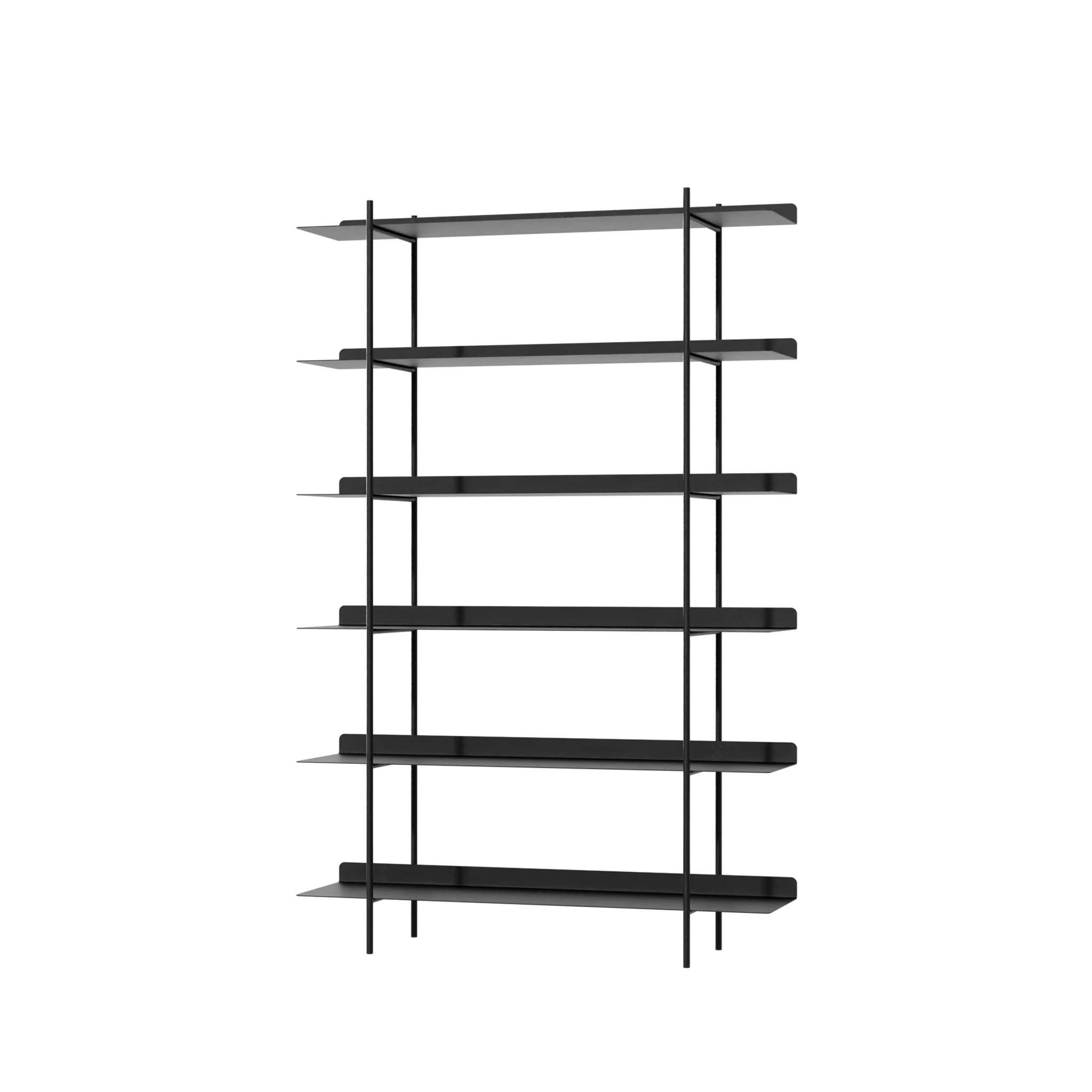 METALLBUDE // THARON - STANDING SHELF | BLACK | 6er-SET