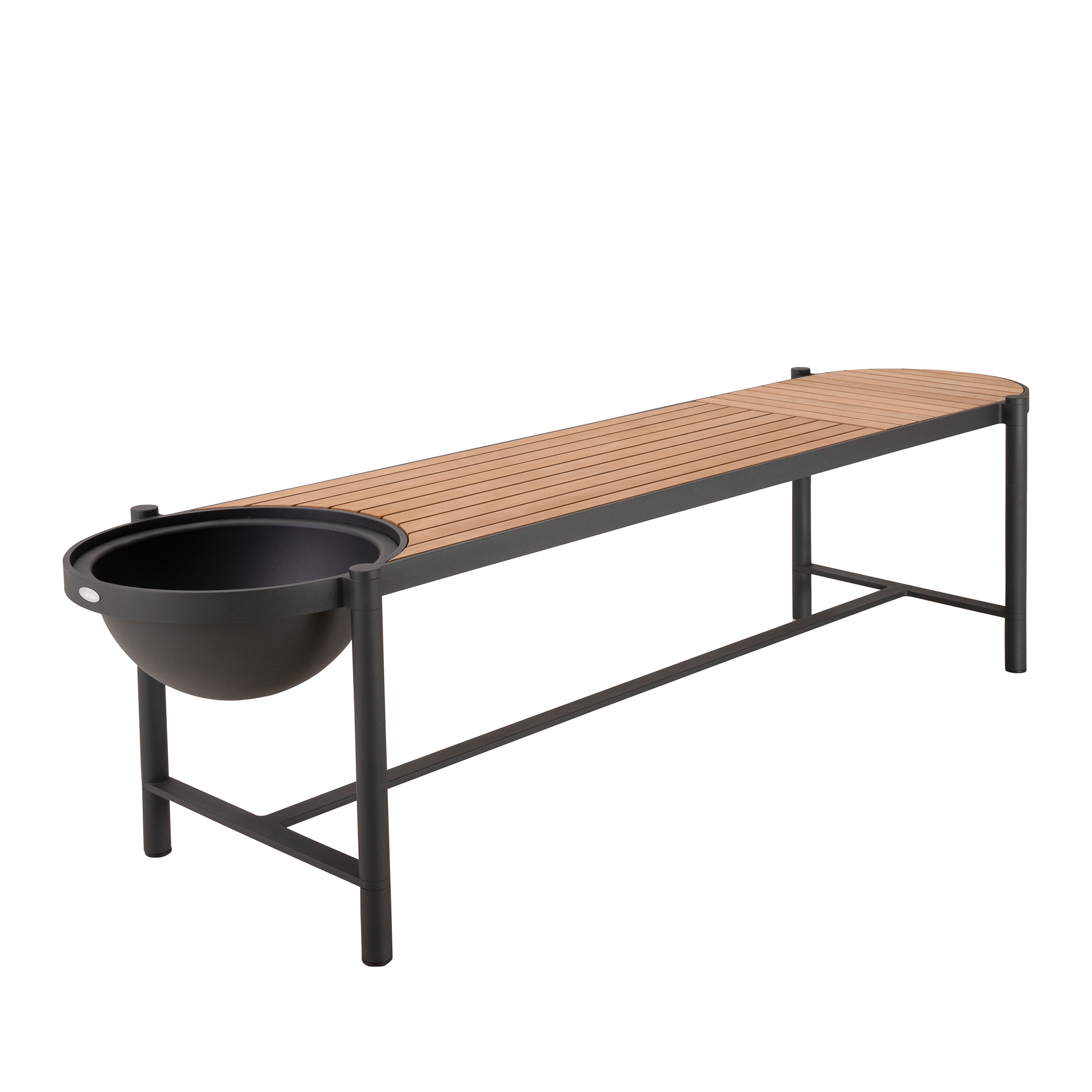 MINDO // MINDO 117 BENCH W BOWL | DARK GRAY