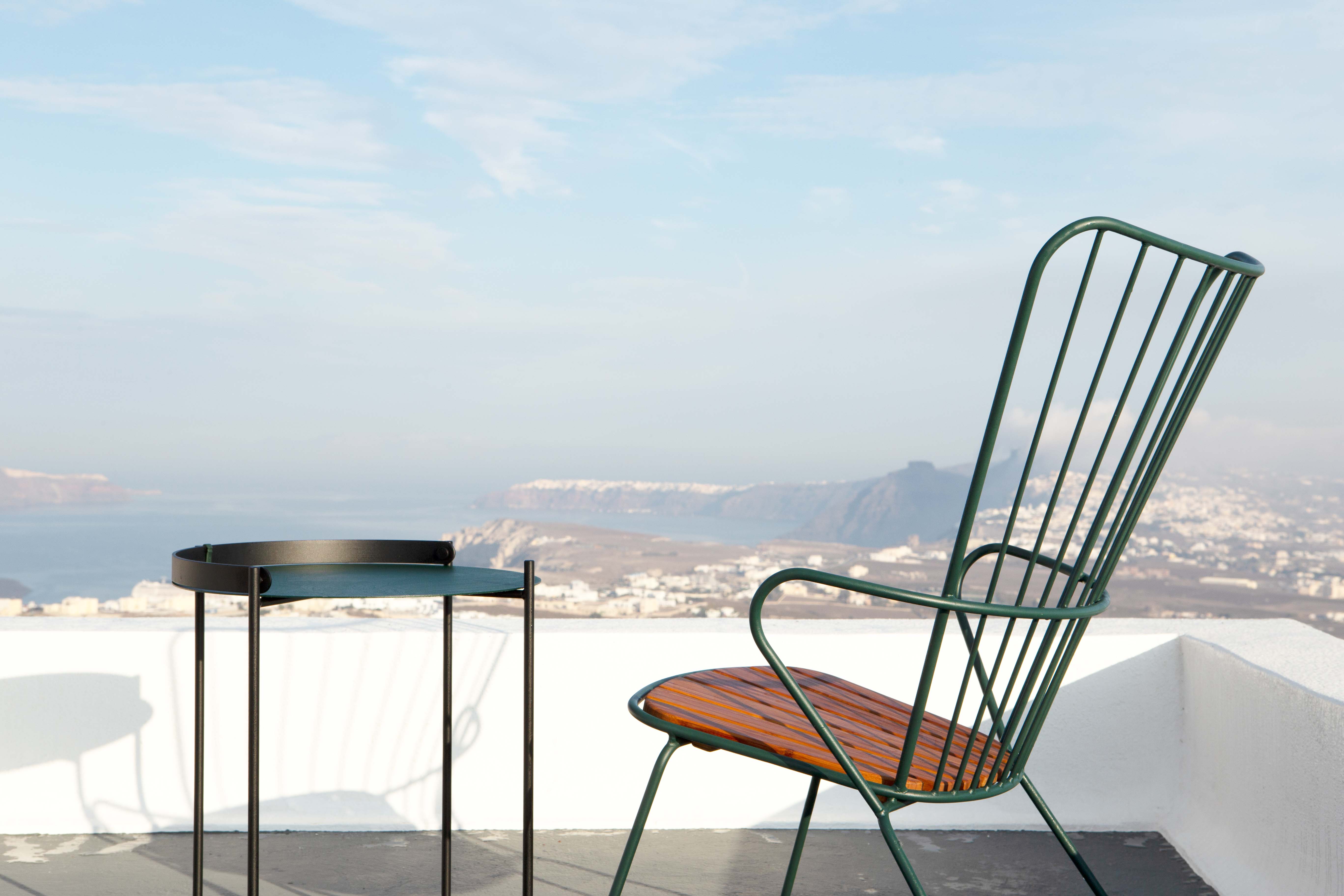 Houe // PAON Lounge Chair - Outdoor Lounge Armchair, Pine green