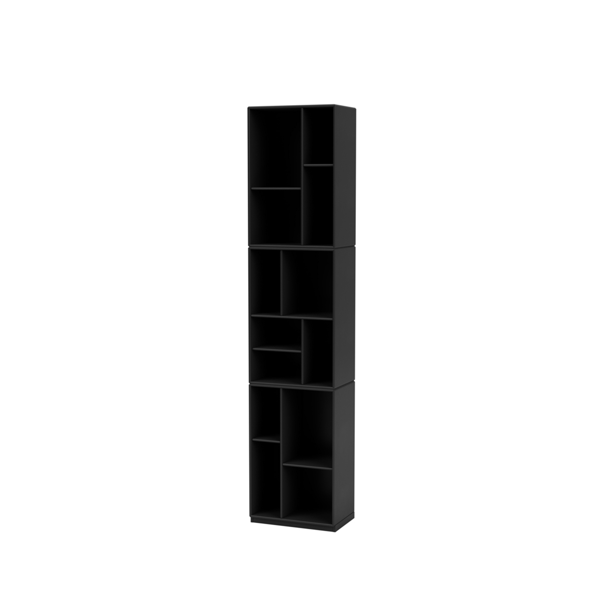 MONTANA // LOOM - TALL BOOKSHELF | 05 BLACK | PEDESTAL 3 CM