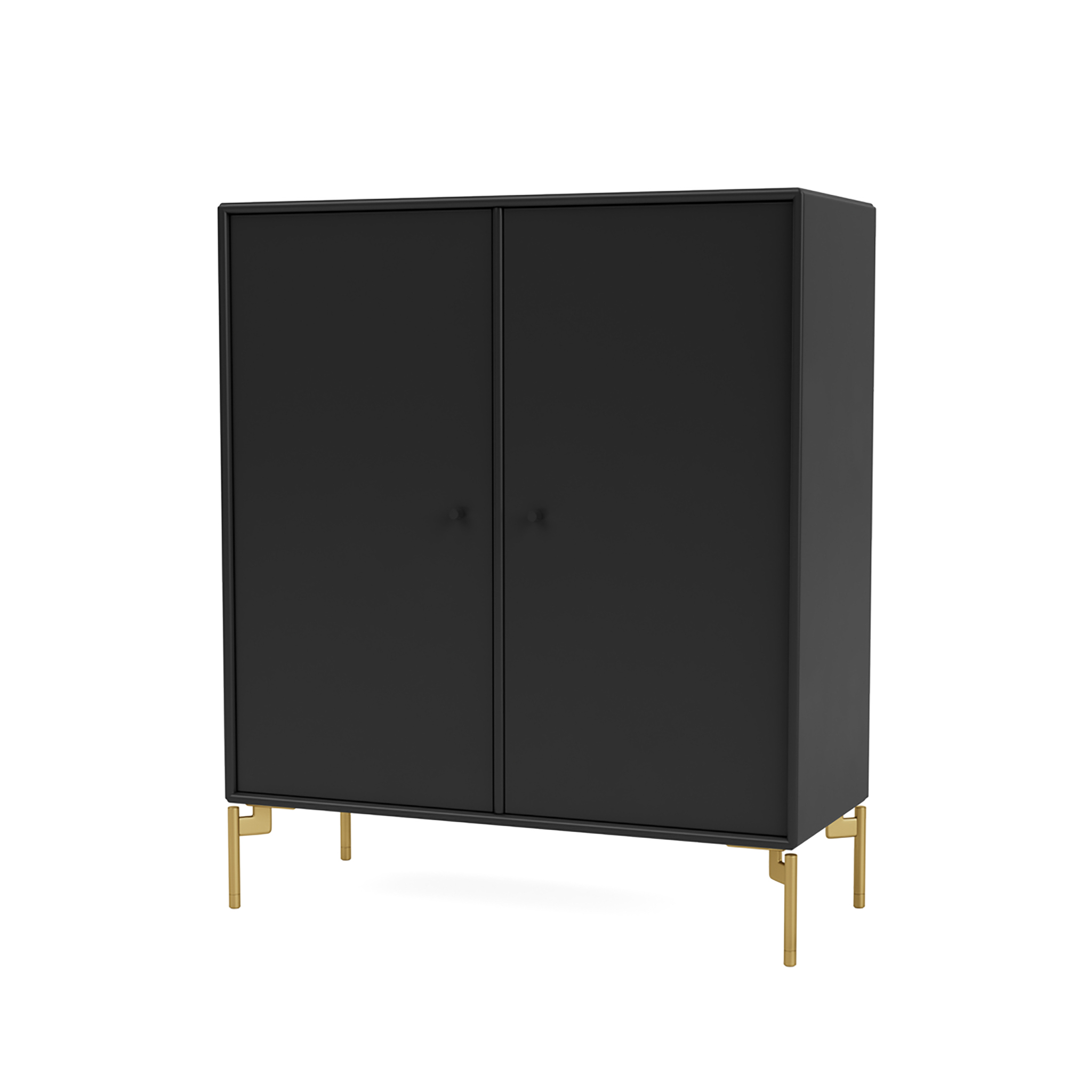 MONTANA // COVER - CABINET | 05 BLACK | LEG COLOR BRASS