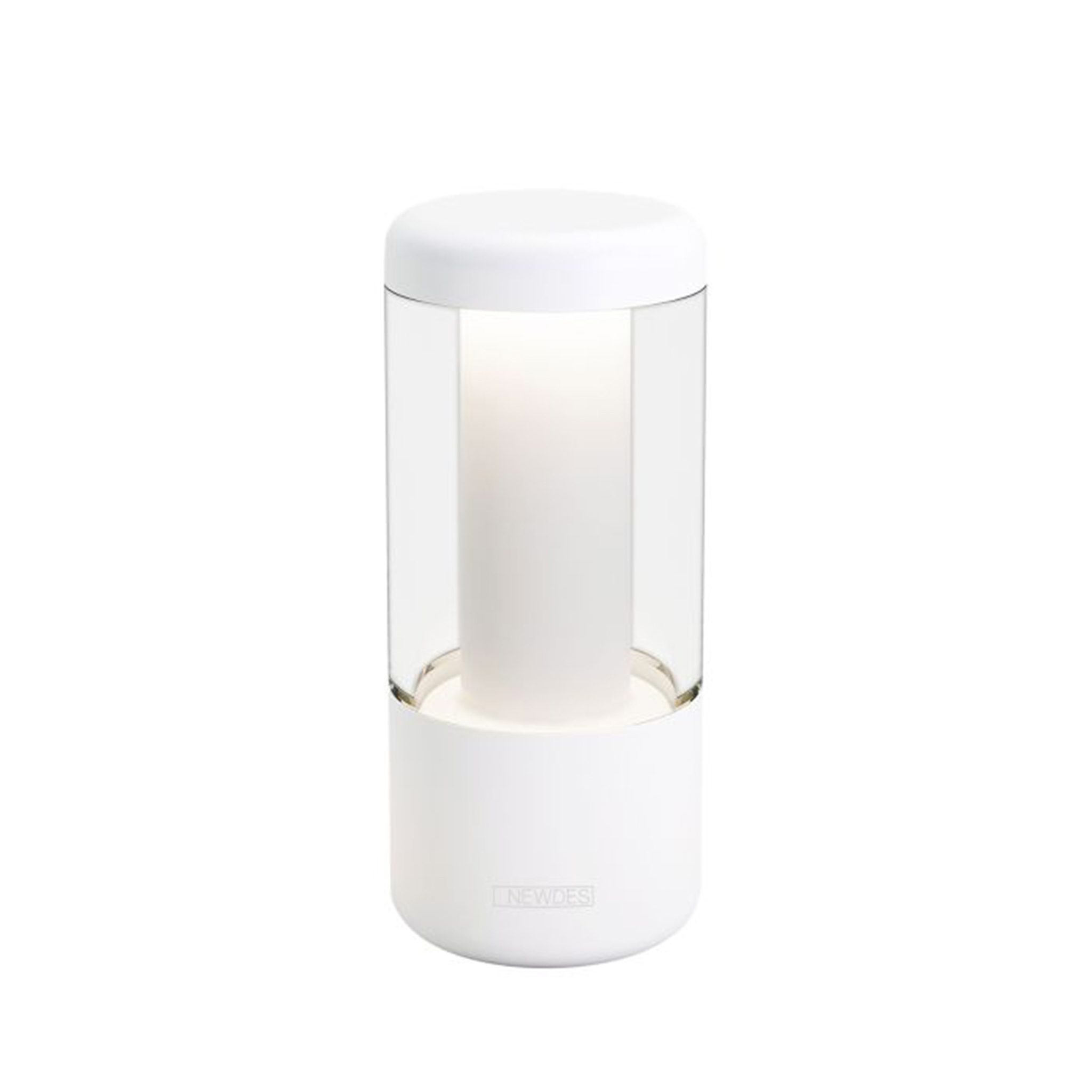 NEWDES // NIP - BATTERY TABLE LAMPS | WHITE | SET OF 4