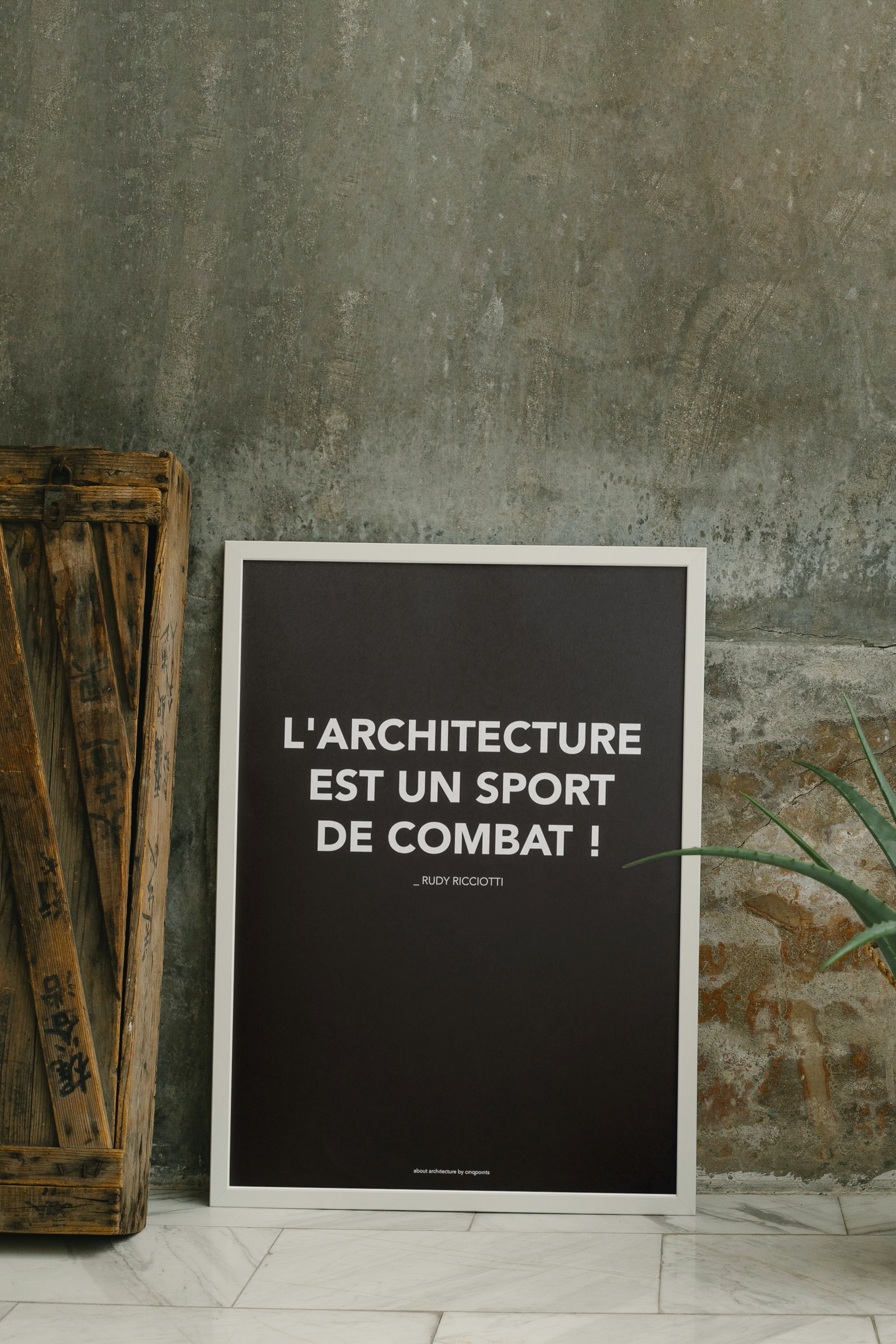 CINQPOINTS // L'ARCHITECTURE  - POSTER | 30X40CM | WHITE