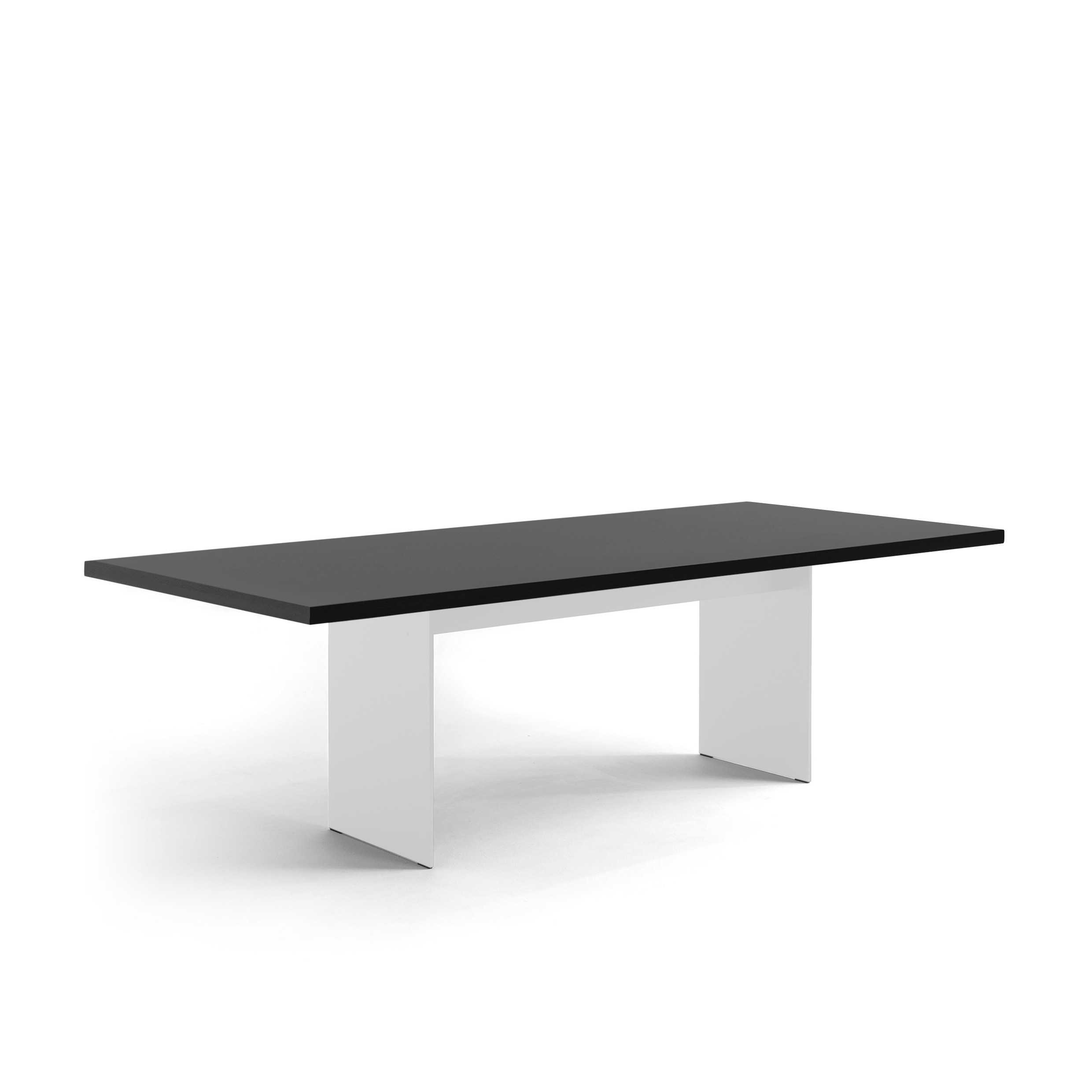 FORM EXCLUSIVE // KUNO - TABLE | FENIX | BLACK - BLACK - SLEEK WHITE - 240CM X 100CM X 4CM
