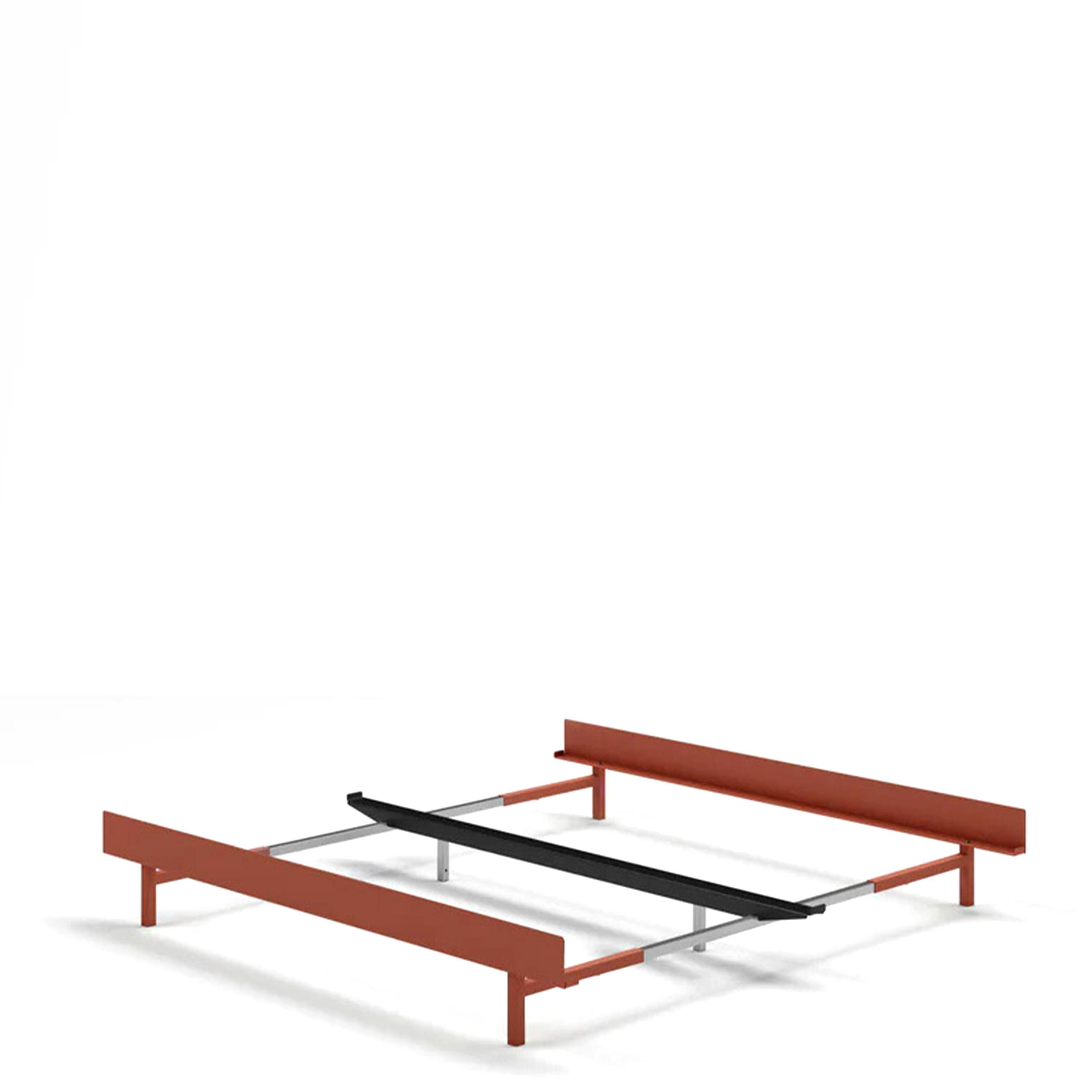 MOEBE // BED 90-180 CM (LOW) - TERRACOTTA| NO SLATS | NO SIDE TABLE