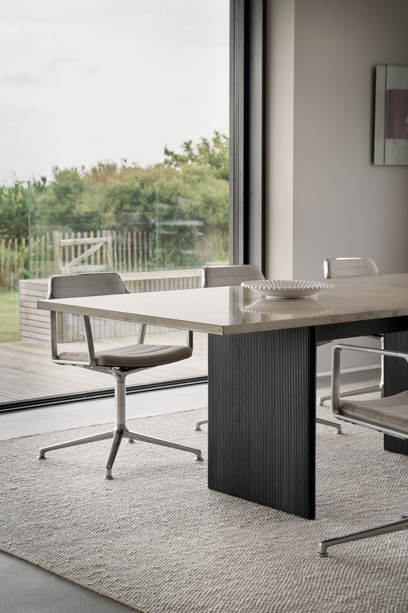 VIPP 496 // CABIN SQUARE TABLE | JURA GREY BLUE | DARK OAK