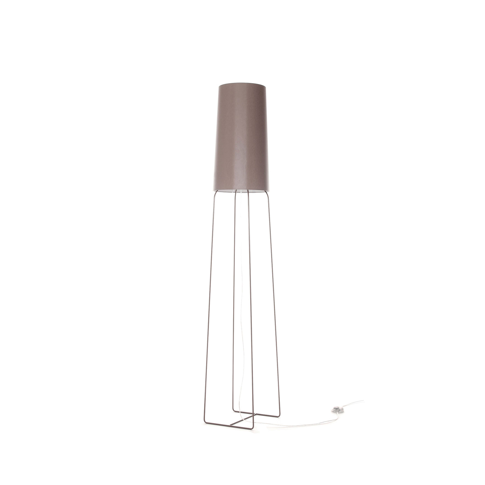 frauMaier // SlimSophie - Floor Lamp, taupe, foot switch