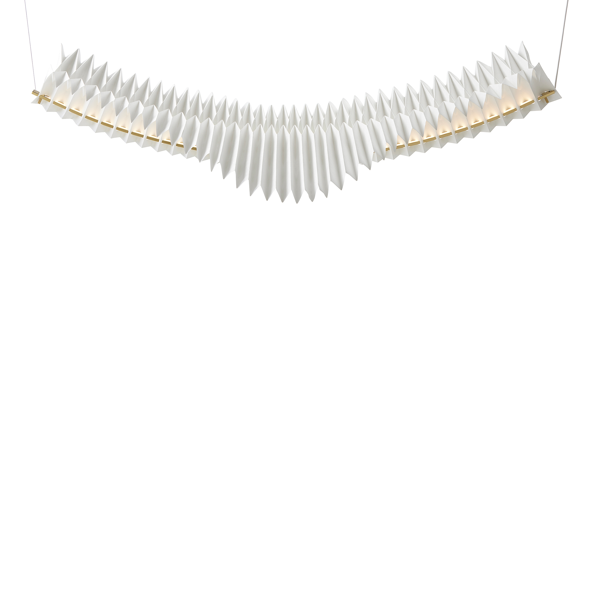 FRANDSEN // SORA PENDANT EU - SOLID BRASS/WHITE