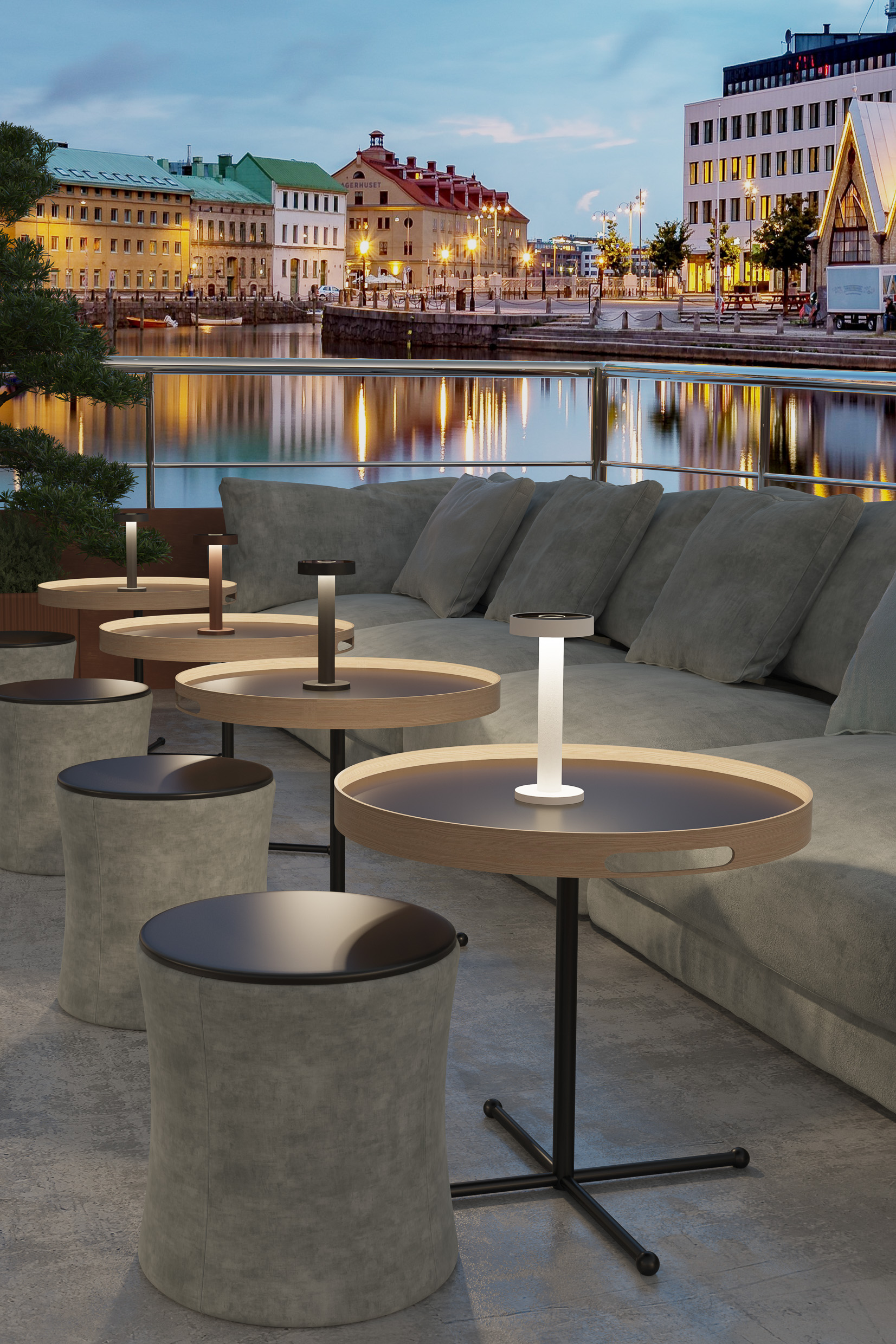 SOMPEX // BORO - OUTDOOR BATTERY TABLE LAMP | 22CM | ANTHRAZITE