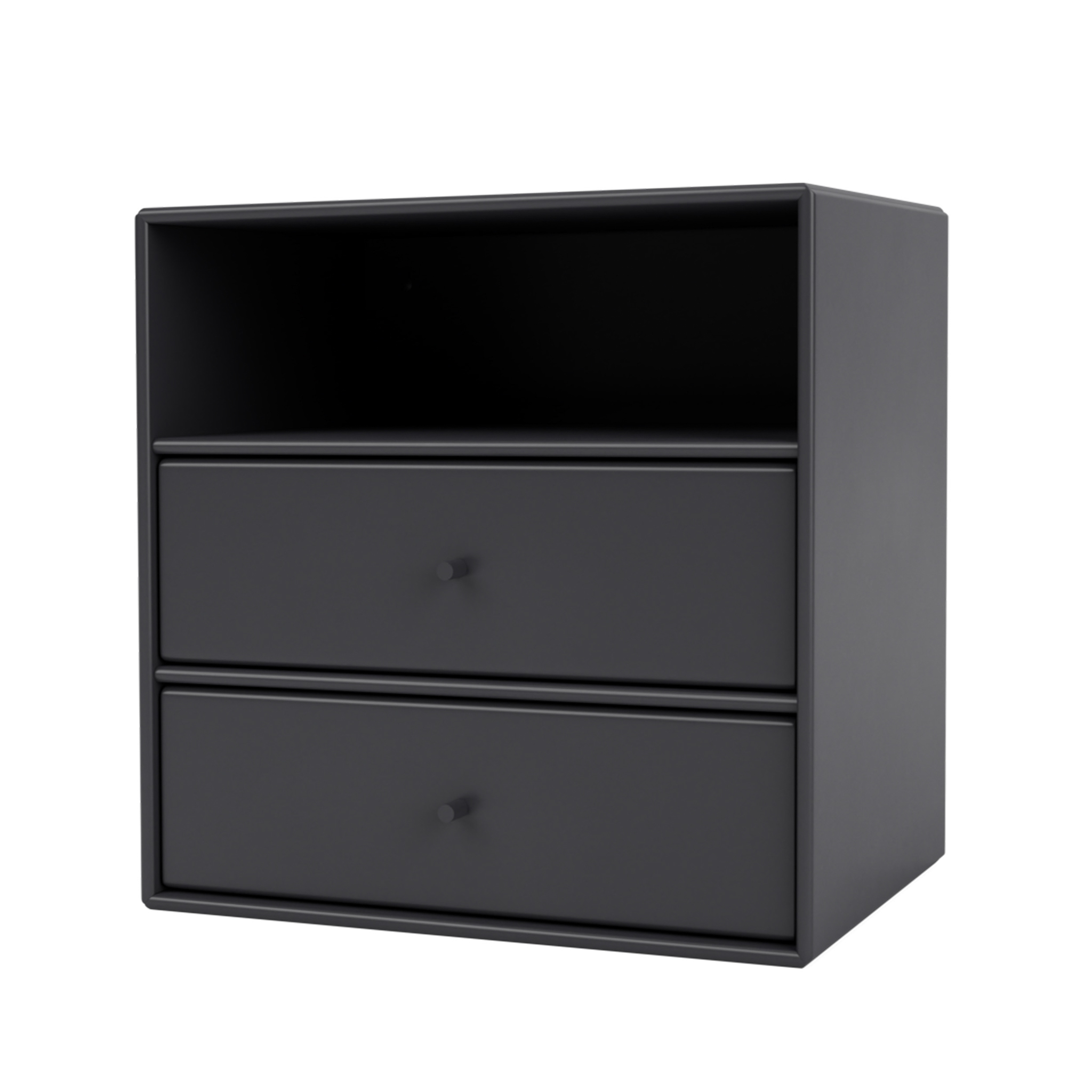 MONTANA // MINI 1006 - SHELF MODULE WITH TWO DRAWERS | 04 ANTHRACITE