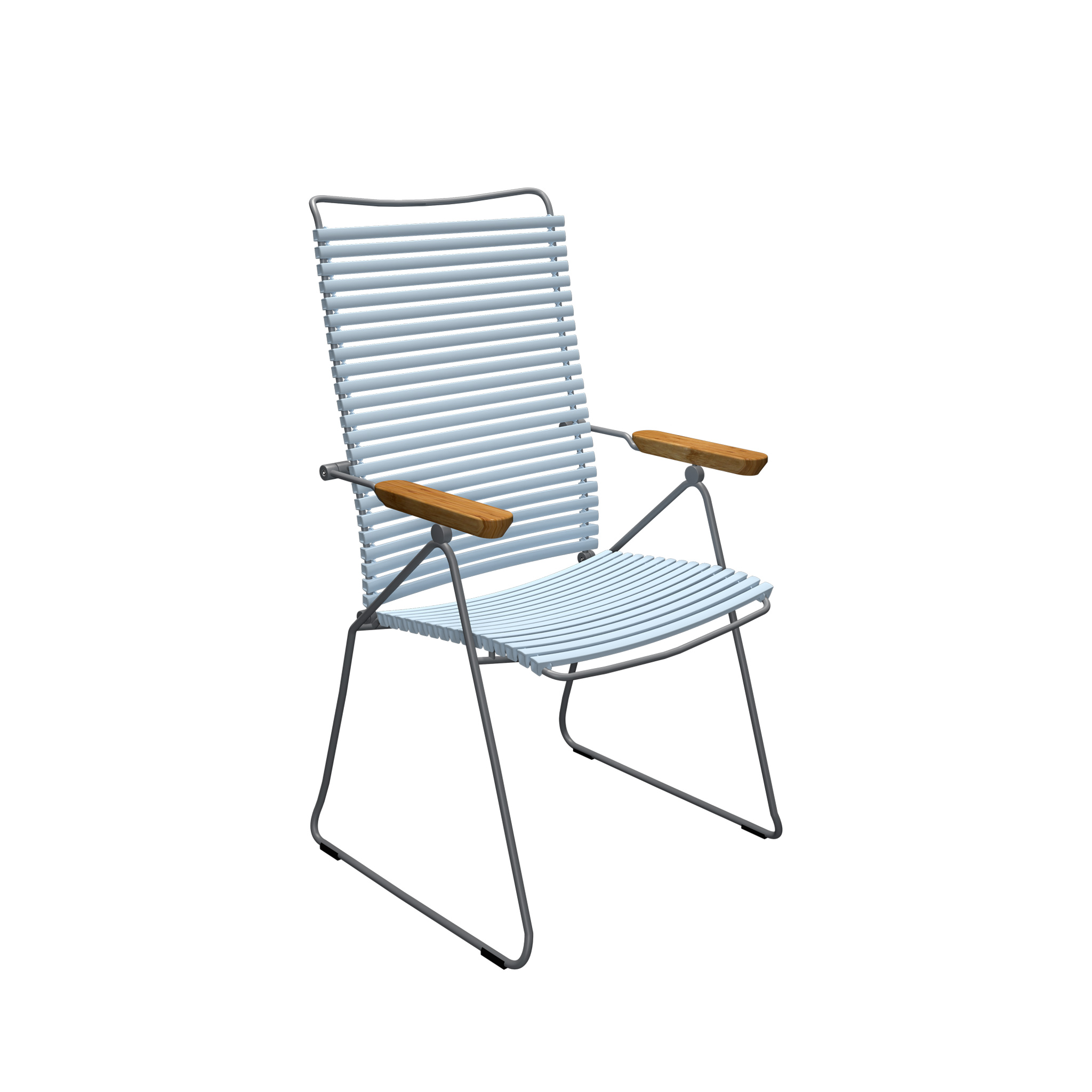 Houe // CLICK Position Chair - adjustable high-back chair, dusty light blue