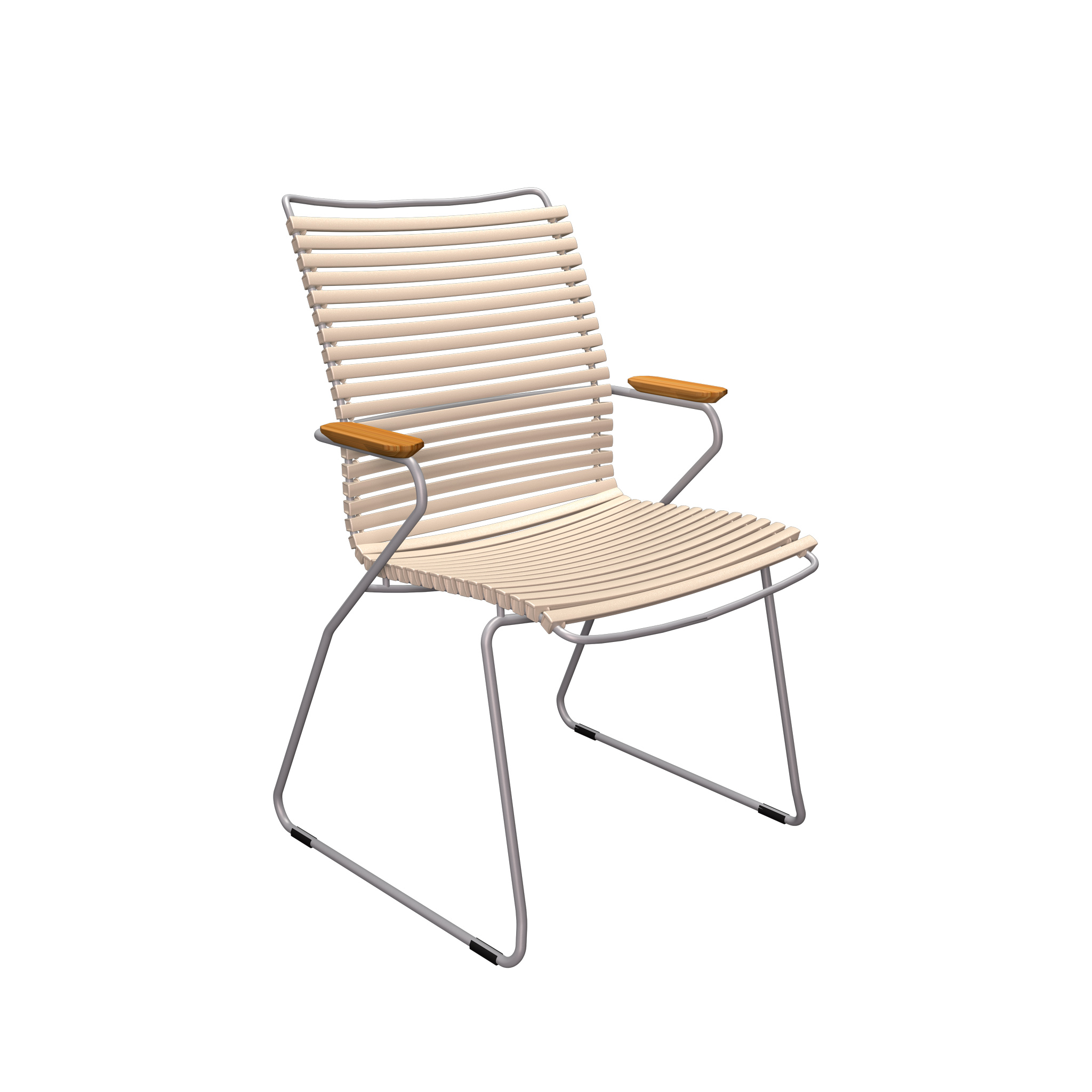 Houe // CLICK Dining Chair - Armchair with high backrest, beige