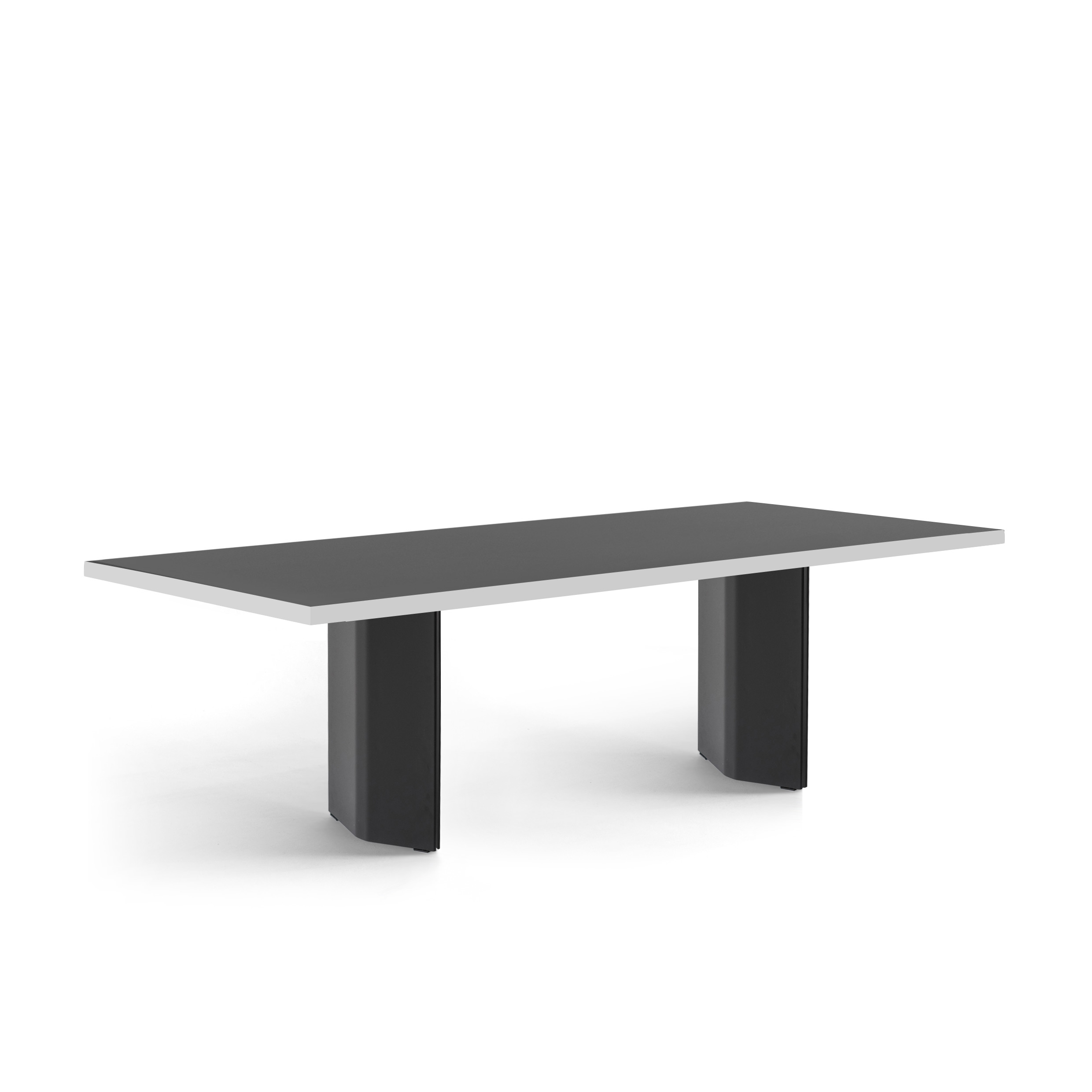 FORM EXCLUSIVE // KUNO - TABLE | FENIX | BLACK - DOUBLE BLACK - WHITE - 240CM X 100CM X 4CM