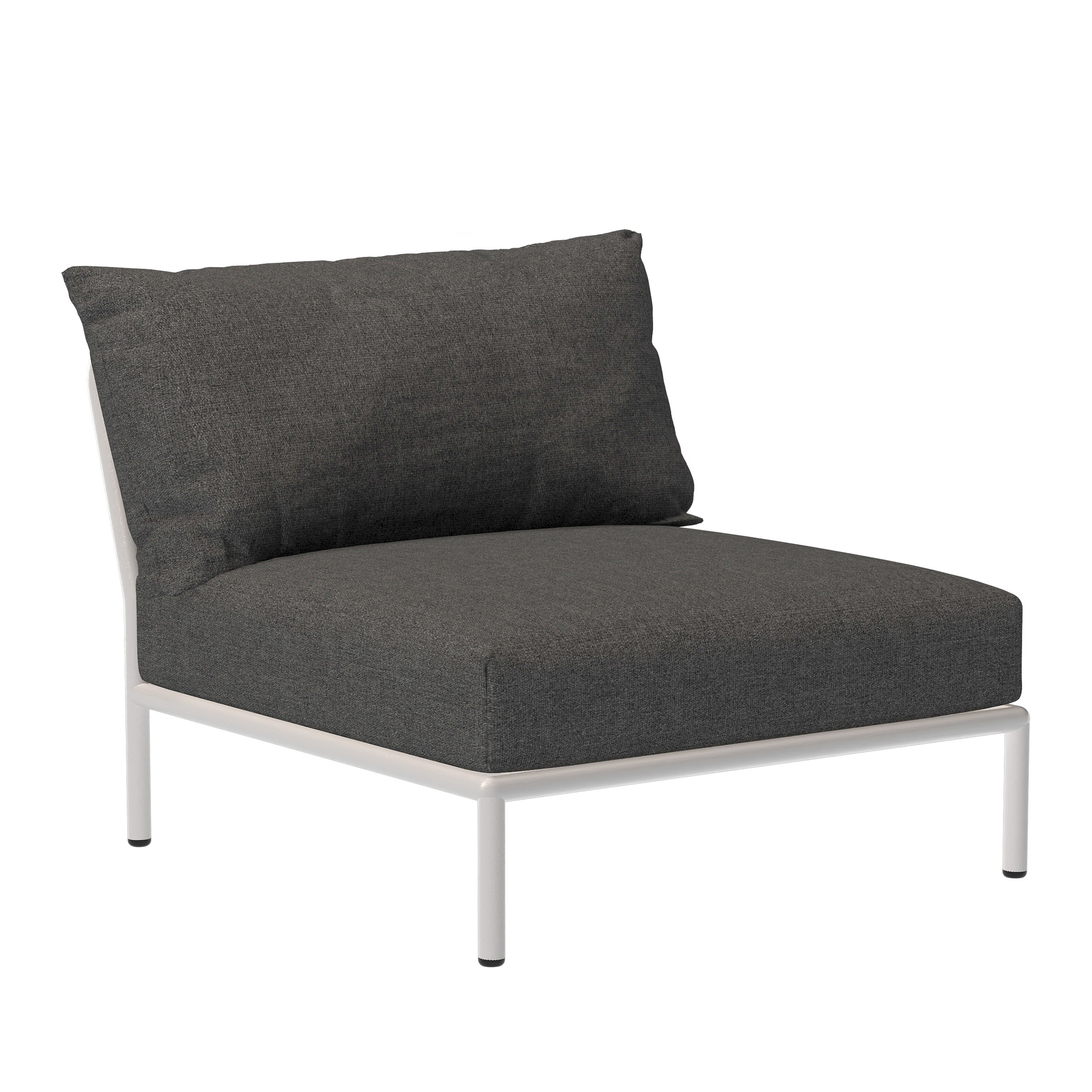 Houe // LEVEL 2 Chair - Lounge chair, Dark grey / Muded white