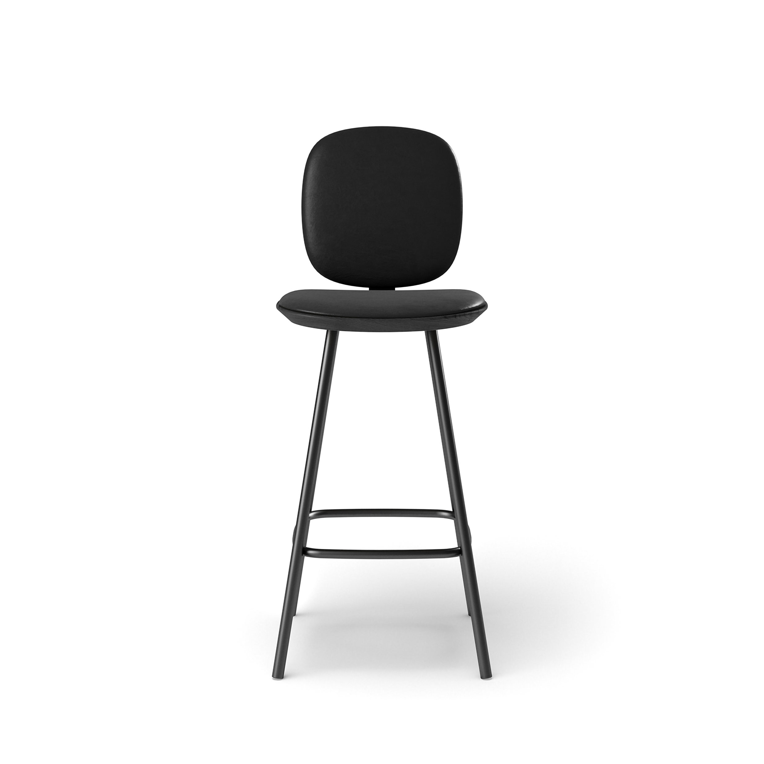 BRDR. KRÜGER // PAULINE - BAR STOOL WITH BACK | BLACK 