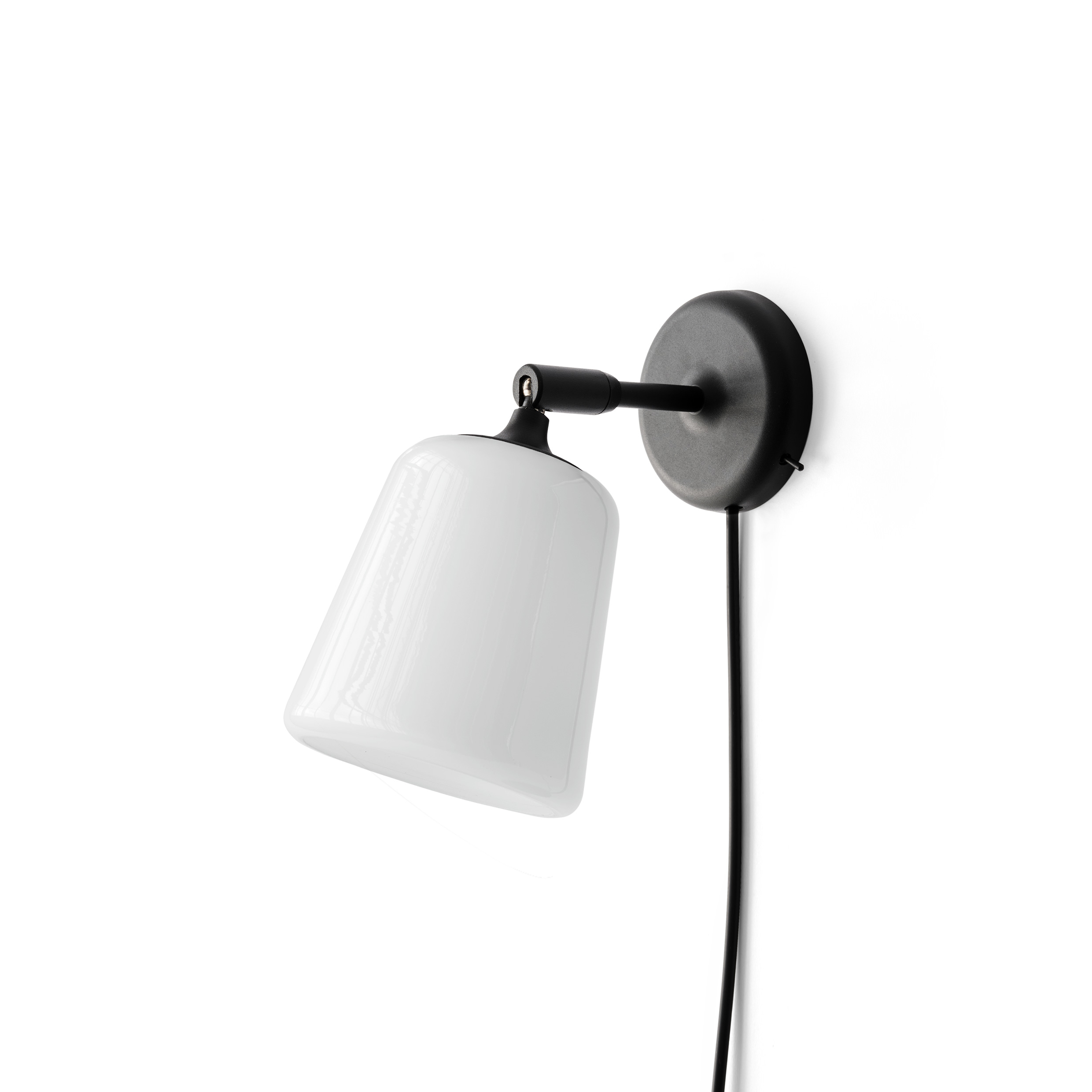 NEW WORKS // MATERIAL WALL LAMP | WHITE OPAL GLASS | WHITE