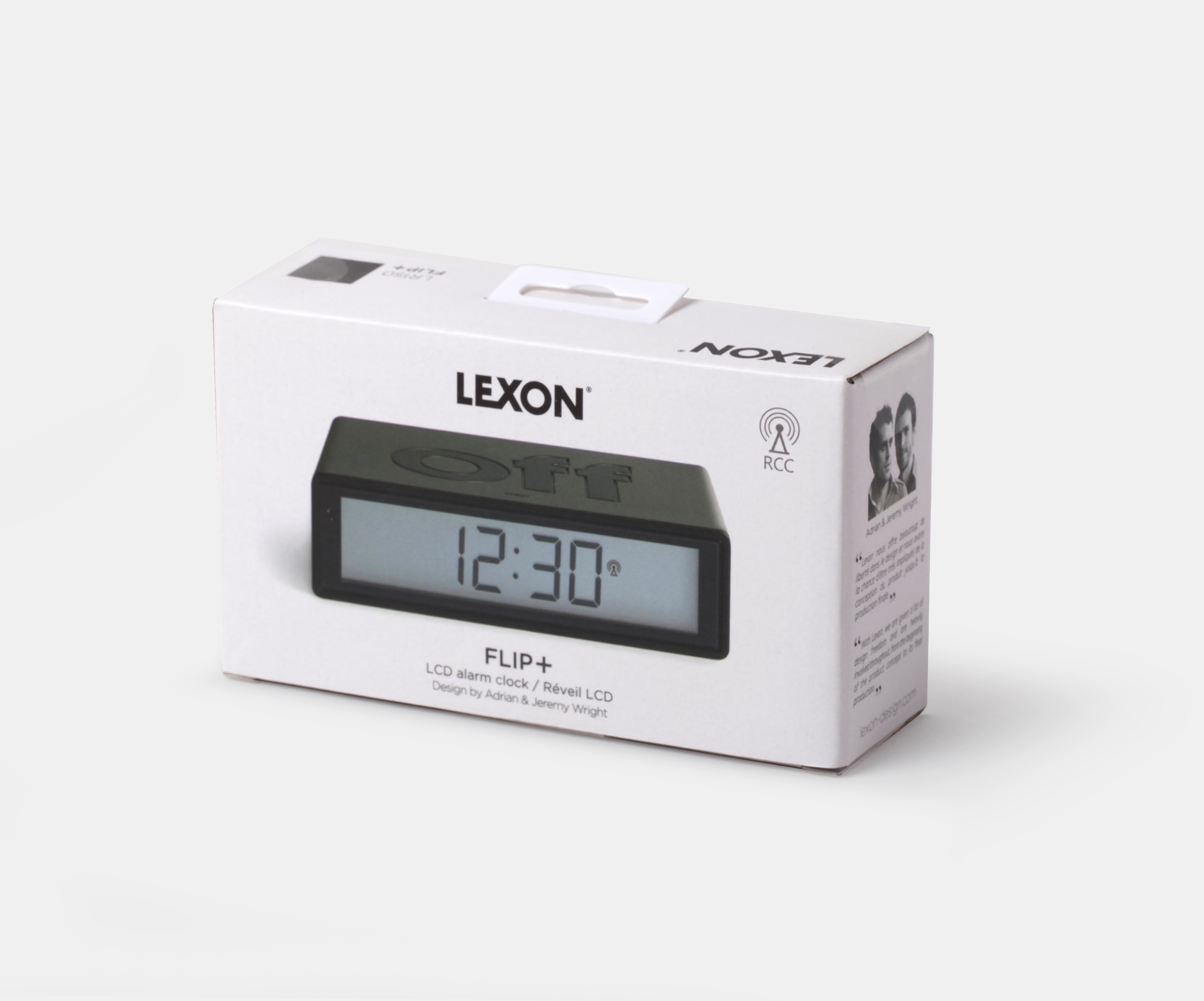 LEXON DESIGN // FLIP+ - ALARM CLOCK | WHITE