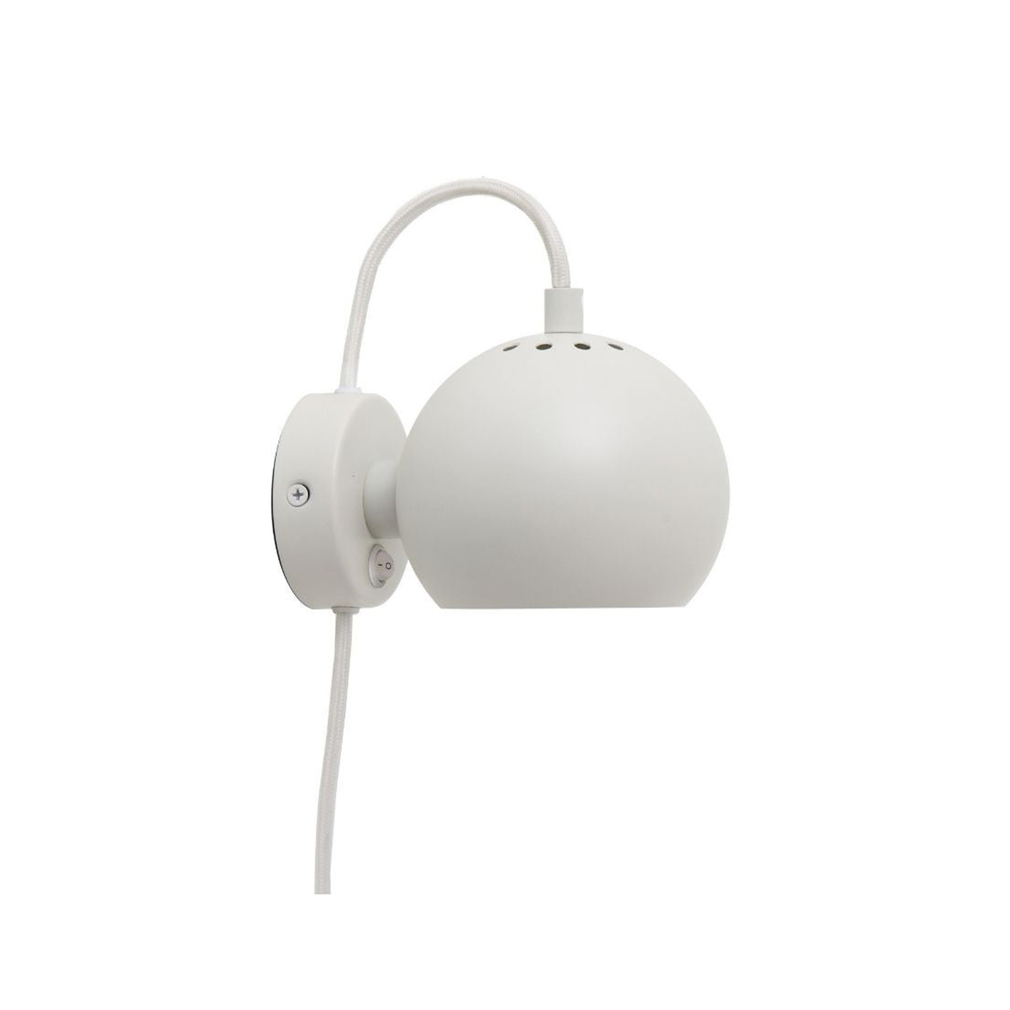 FRANDSEN // BALL WALL LAMP Ø12 EU - MATT WHITE