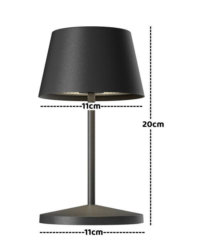 VILLEROY & BOCH // SEOUL 2.0 - OUTDOOR BATTERY-TABLE LAMP | 20CM | WHITE