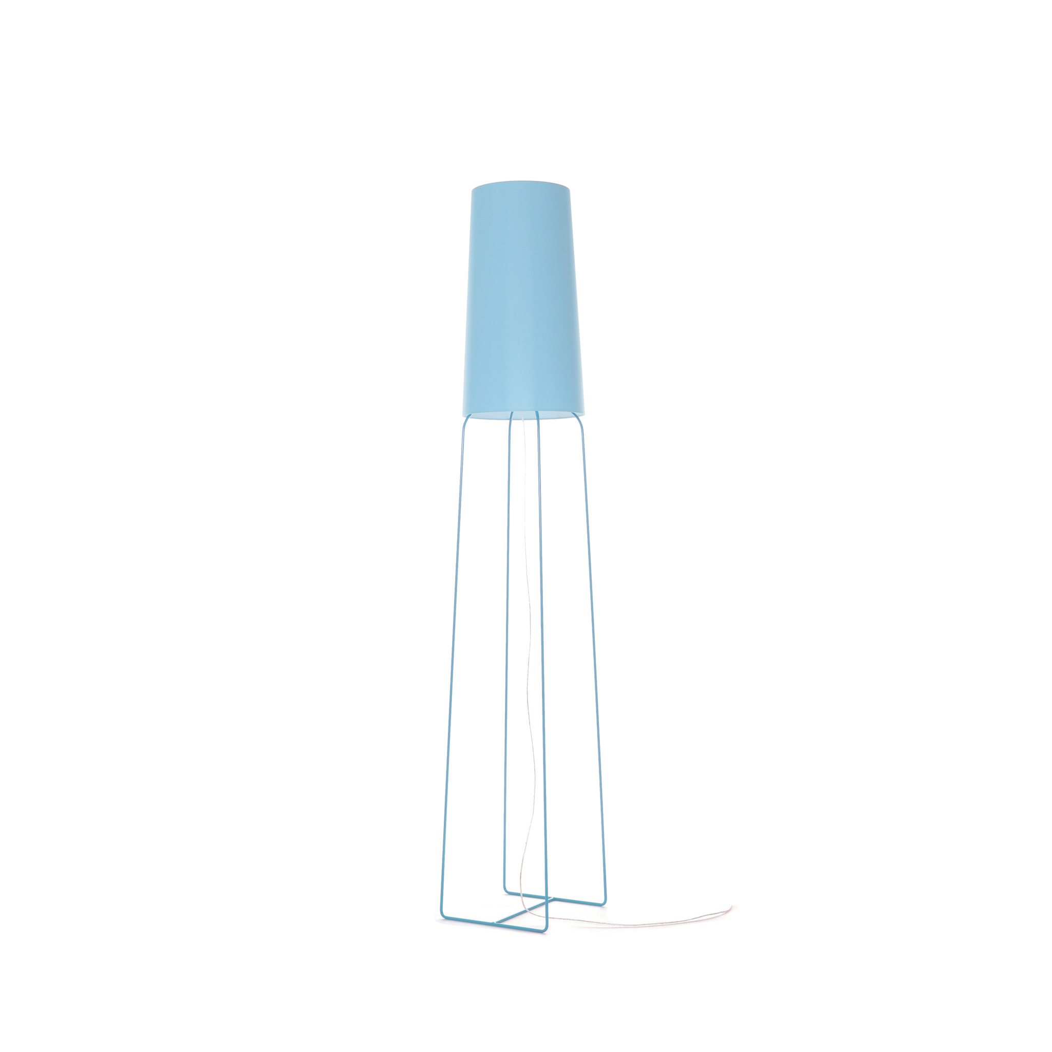 frauMaier // SlimSophie StDim - Floor Lamp, blue, foot switch, with StDim