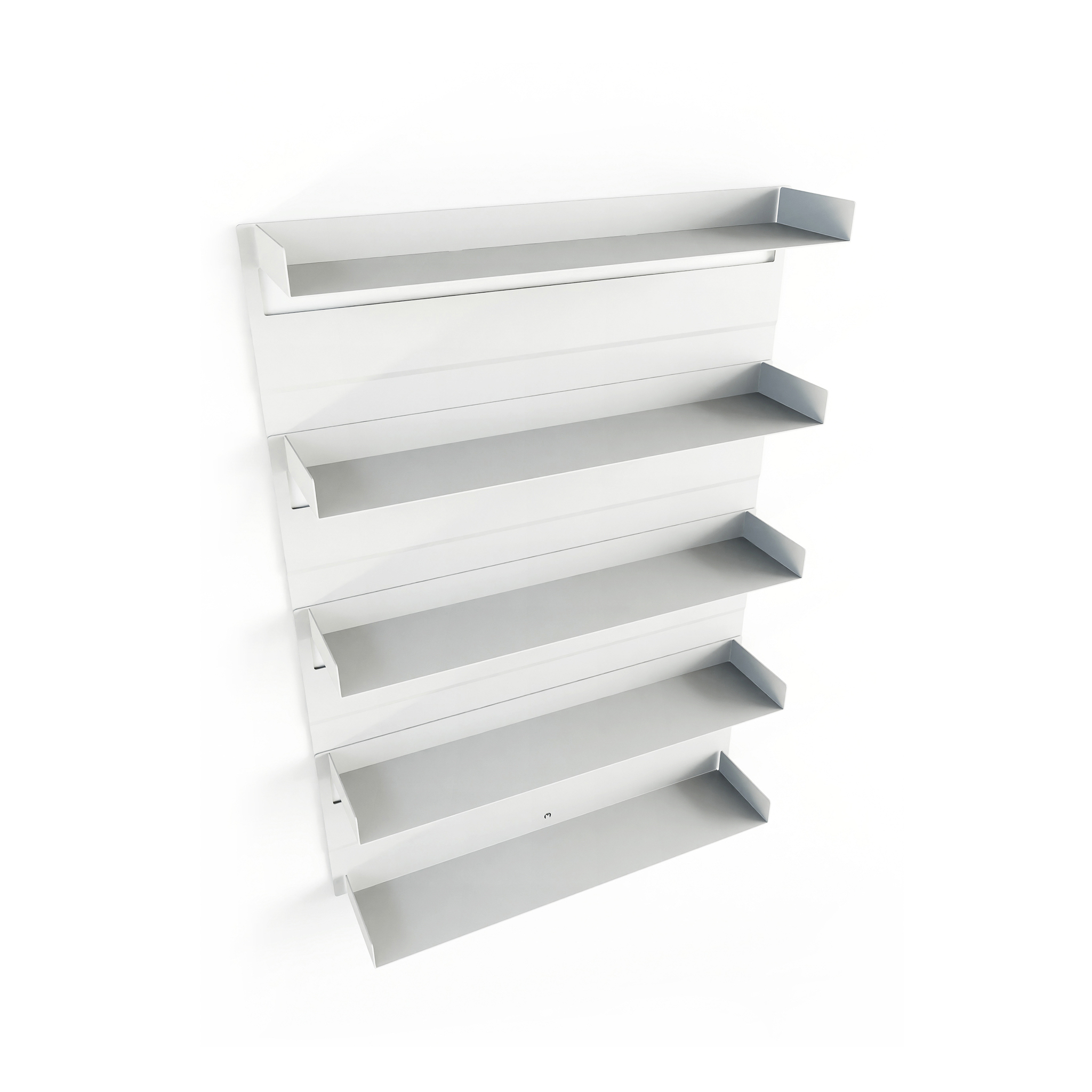 METALLBUDE // ARIS - WALL SHELF | WHITE - 5 SHELVES